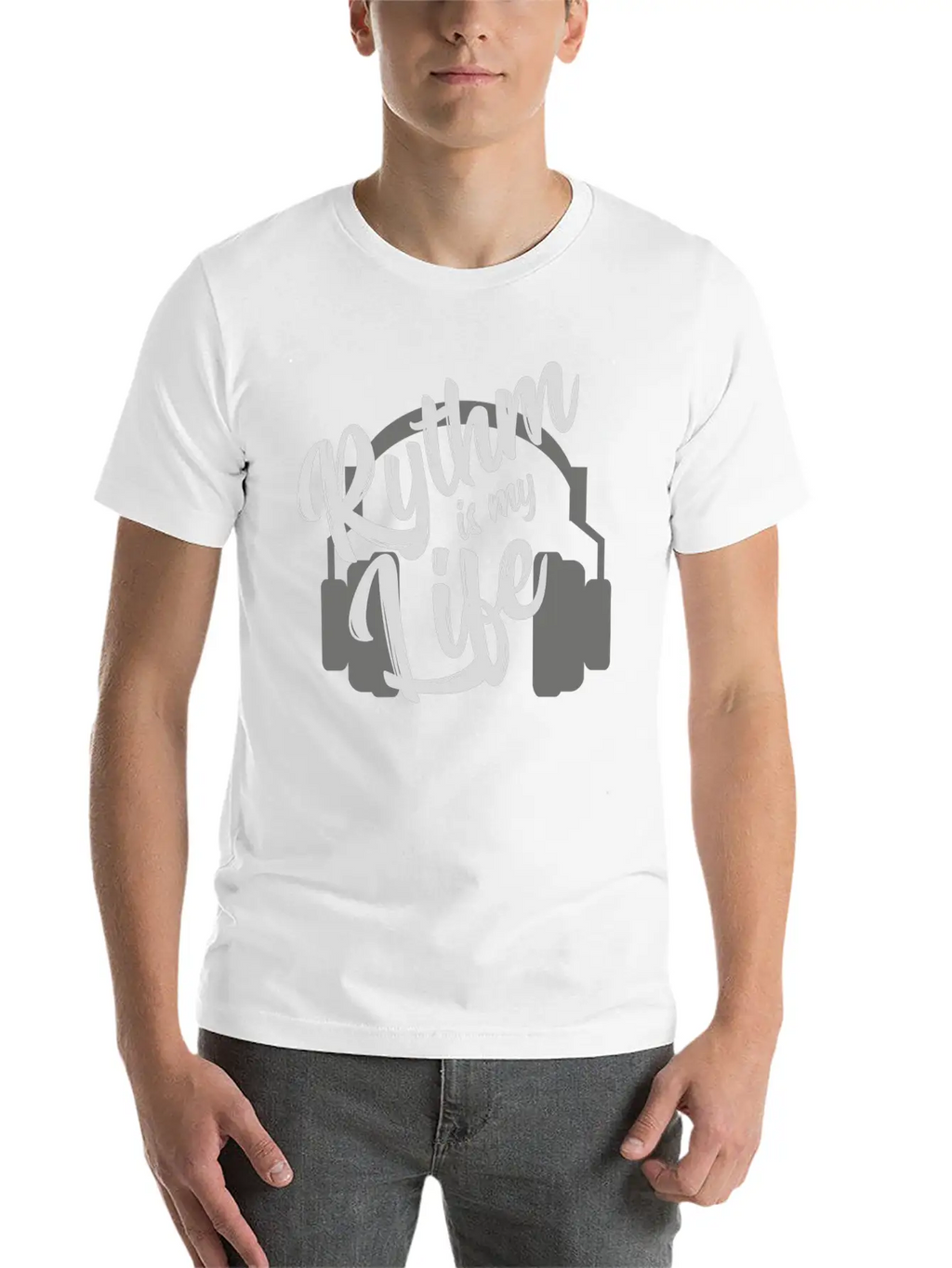 Rythm Is My Life - Music GIFT Unisex Short Sleeve Soft Cotton T-Shirt – Casual Everyday Wear