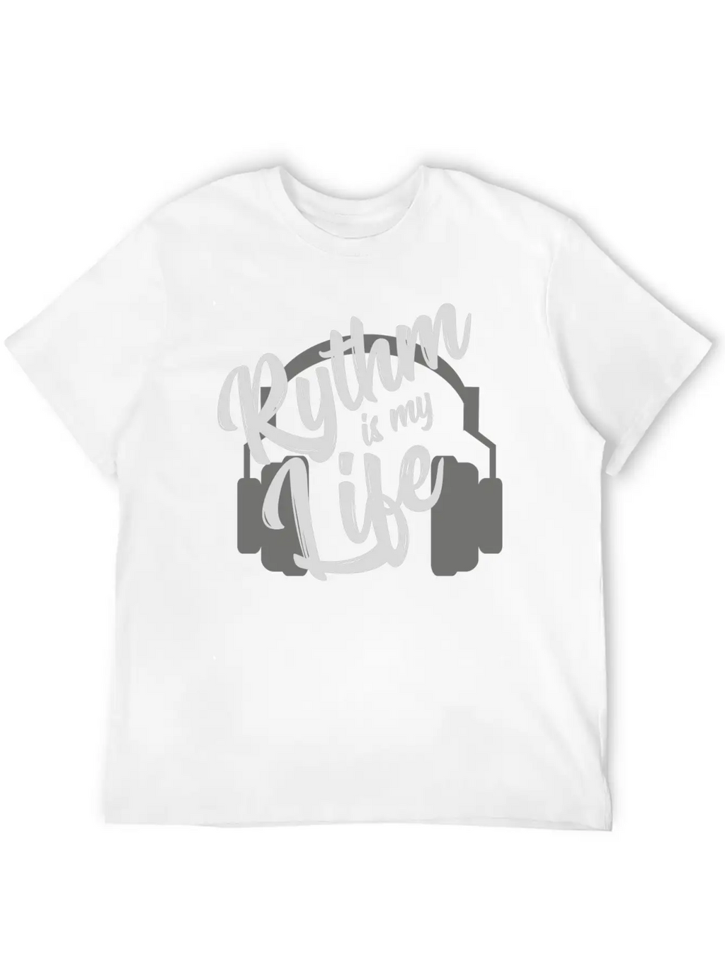 Rythm Is My Life - Music GIFT Unisex Short Sleeve Soft Cotton T-Shirt – Casual Everyday Wear