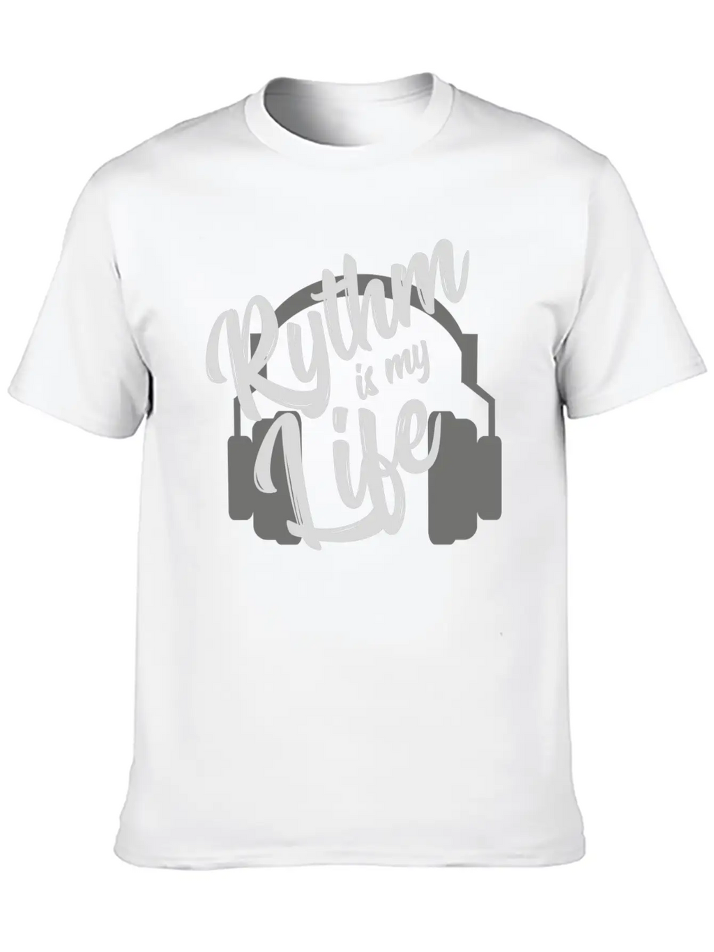 Rythm Is My Life - Music GIFT Unisex Short Sleeve Soft Cotton T-Shirt – Casual Everyday Wear