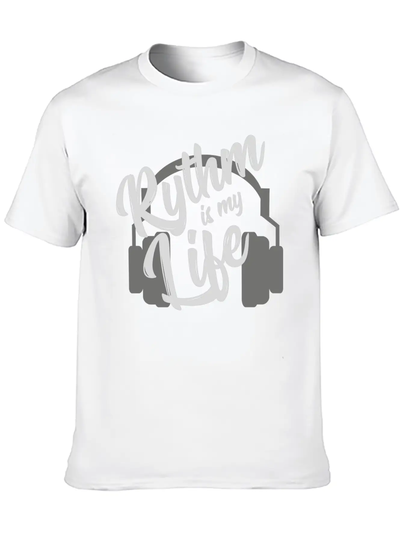 Rythm Is My Life - Music GIFT Unisex Short Sleeve Soft Cotton T-Shirt – Casual Everyday Wear