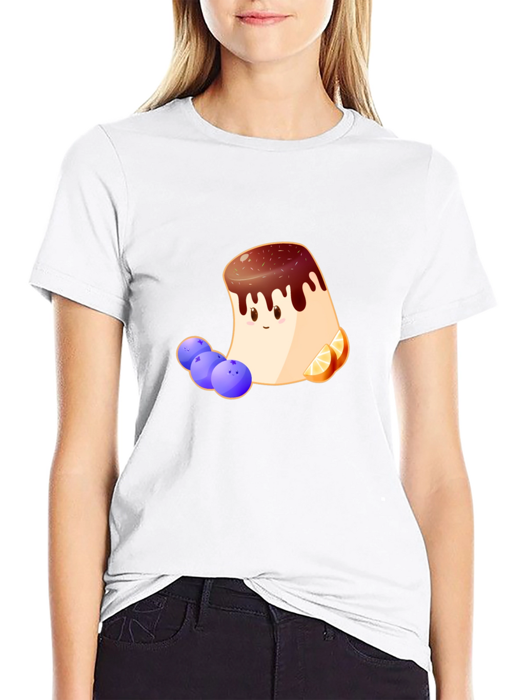 Dessert Cartoon T-Shirt - Foodie Style