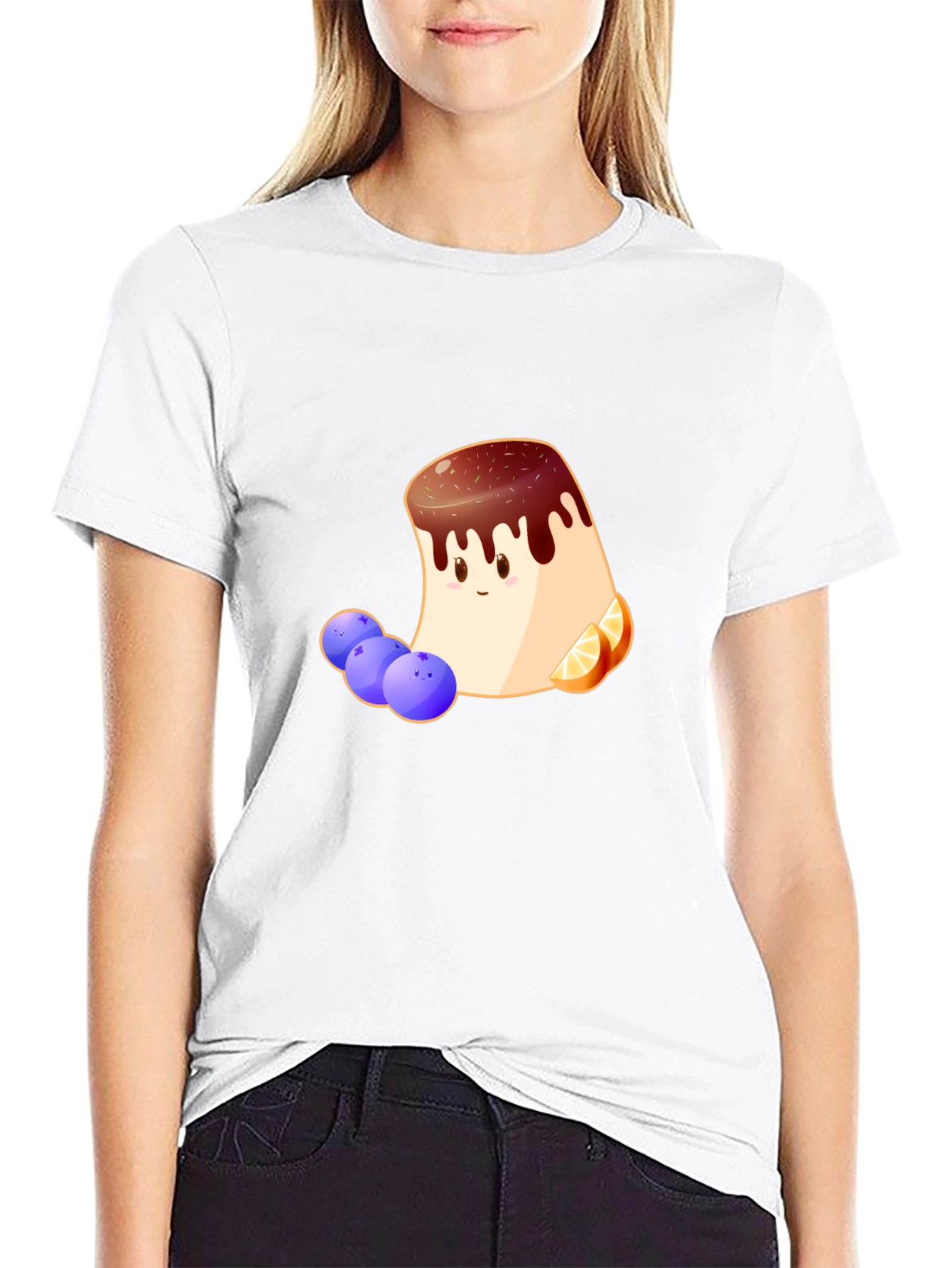 Dessert Cartoon T-Shirt - Foodie Style