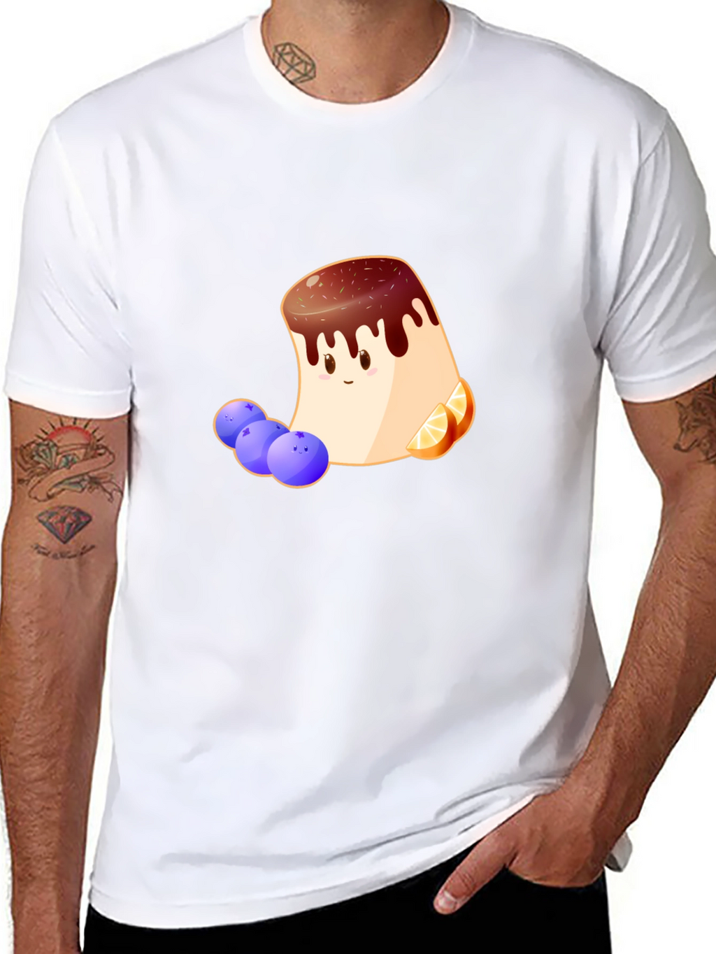 Dessert Cartoon T-Shirt - Foodie Style