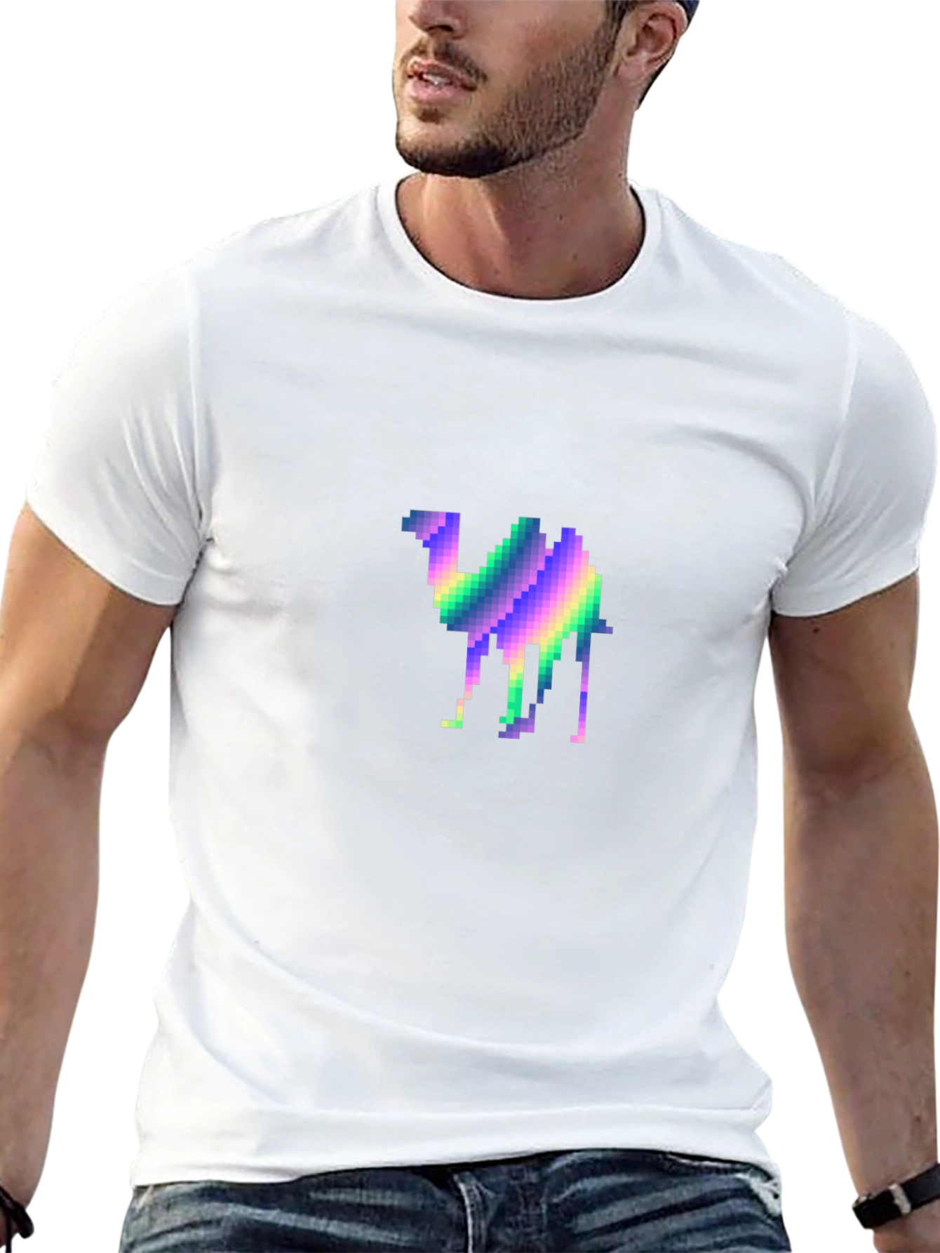 Pixel Camel T-Shirt - Retro Graphic Tee