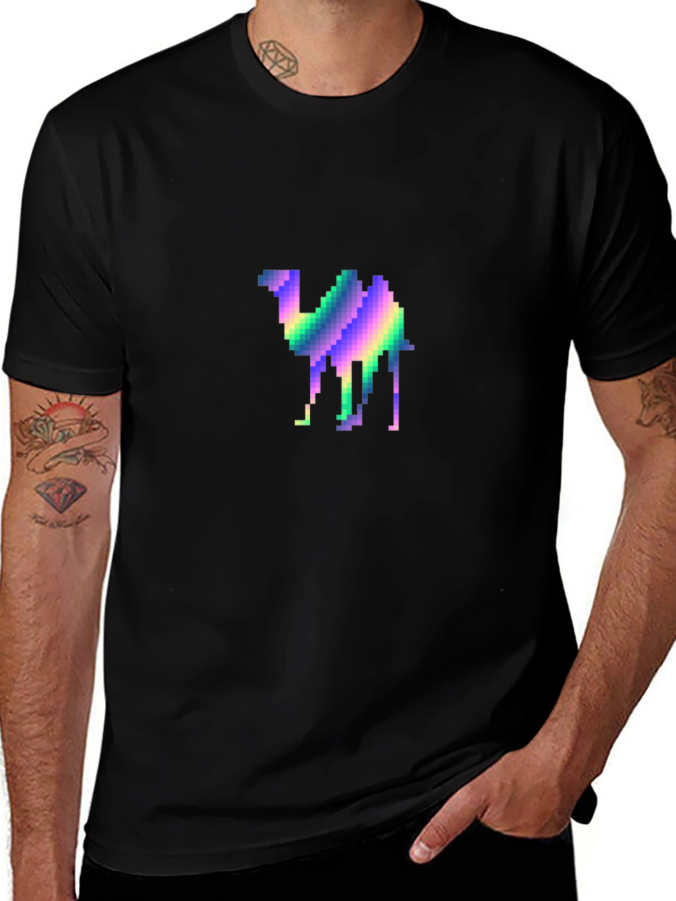 Pixel Camel T-Shirt - Retro Graphic Tee