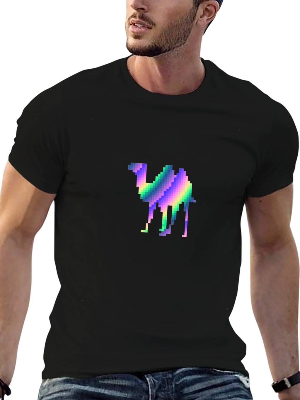 Pixel Camel T-Shirt - Retro Graphic Tee