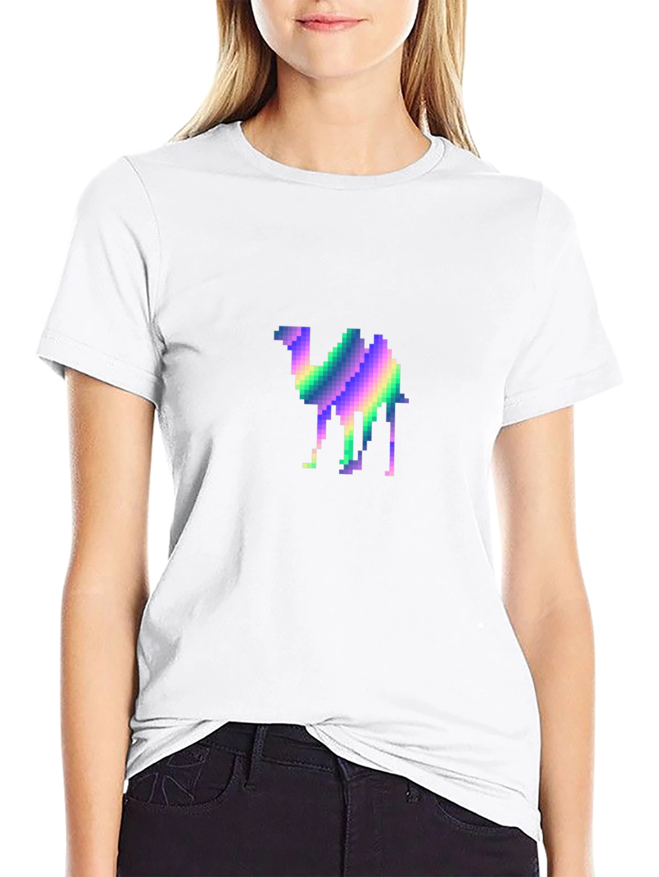 Pixel Camel T-Shirt - Retro Graphic Tee