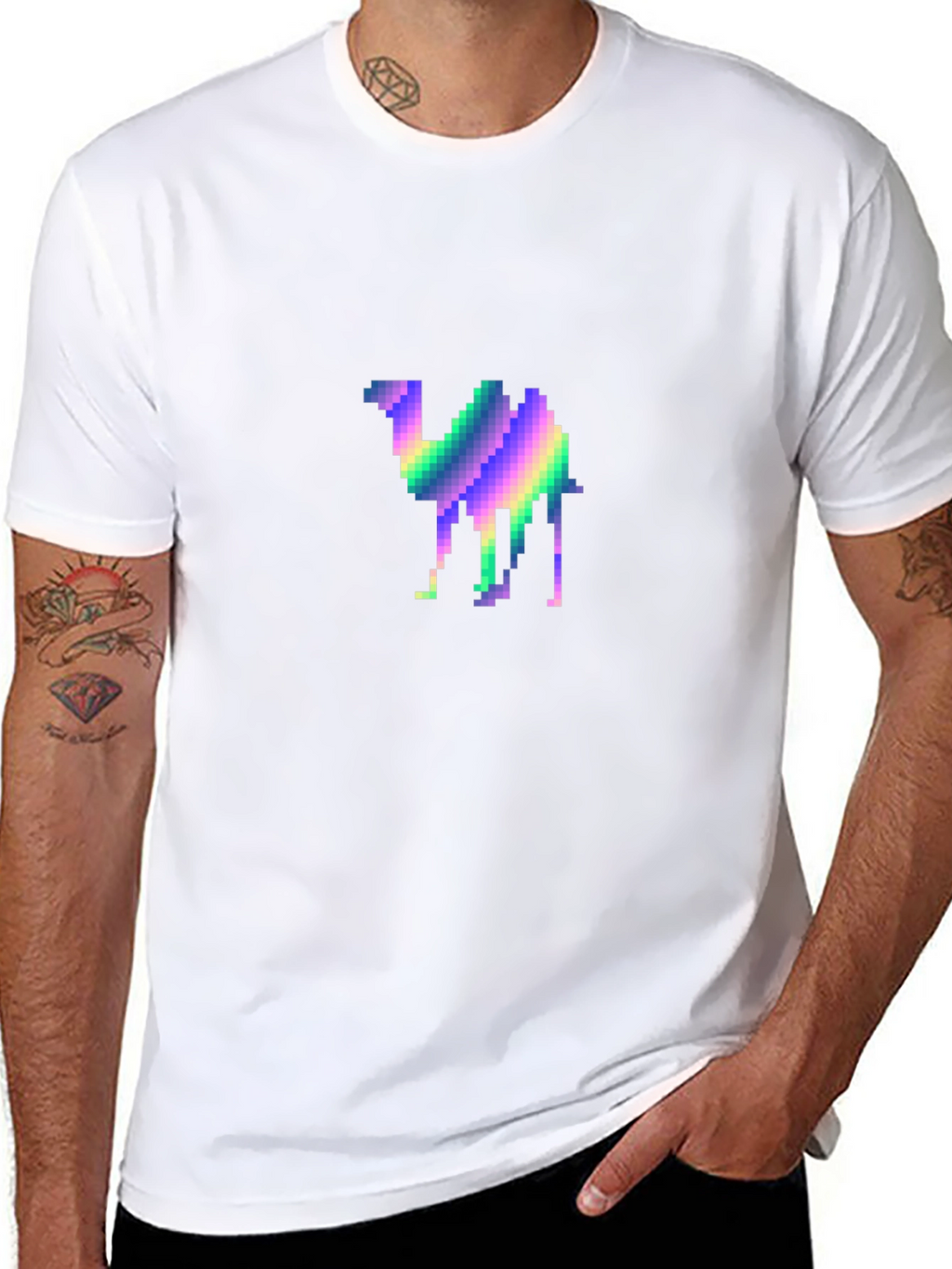 Pixel Camel T-Shirt - Retro Graphic Tee
