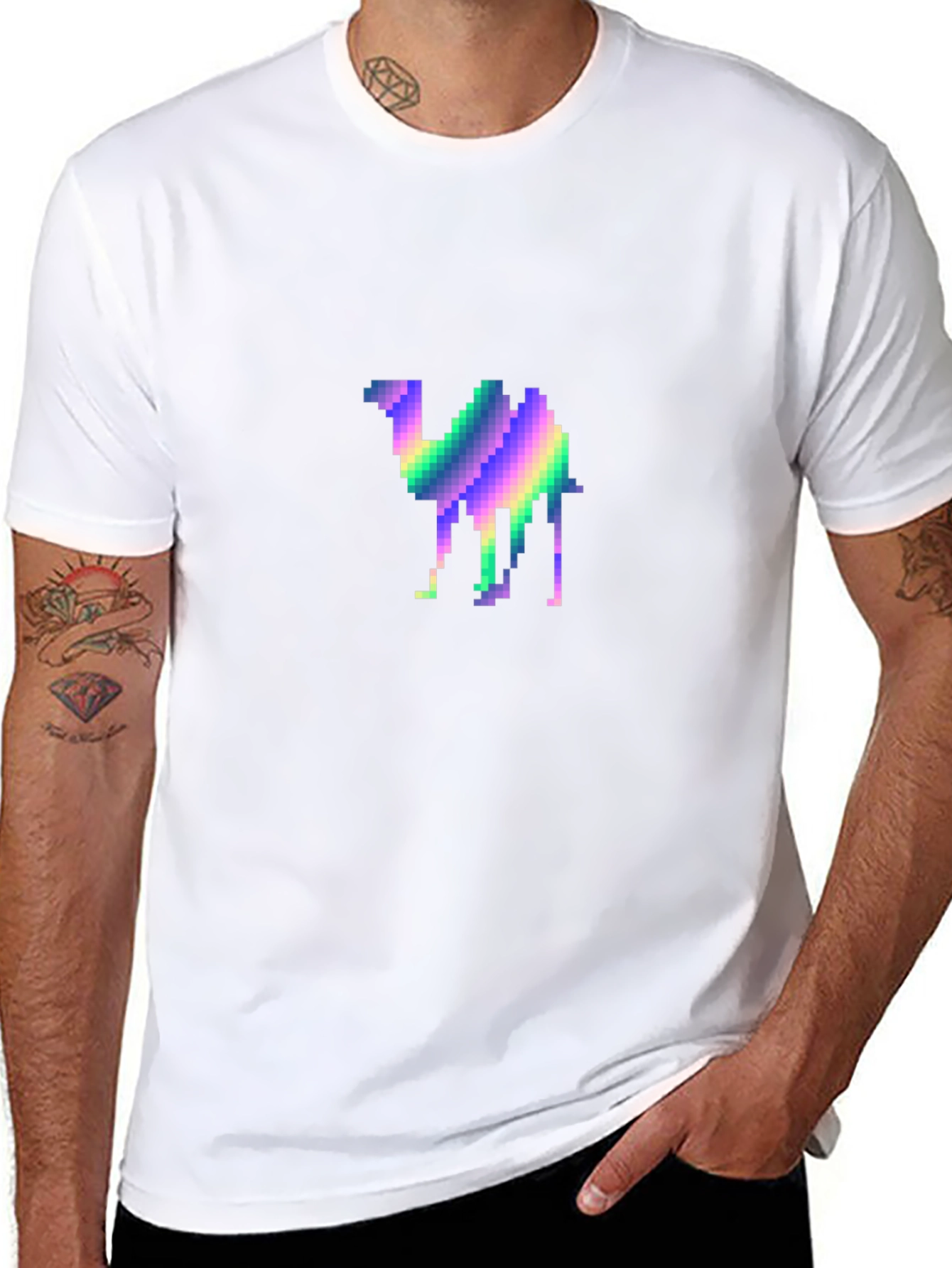 Pixel Camel T-Shirt - Retro Graphic Tee