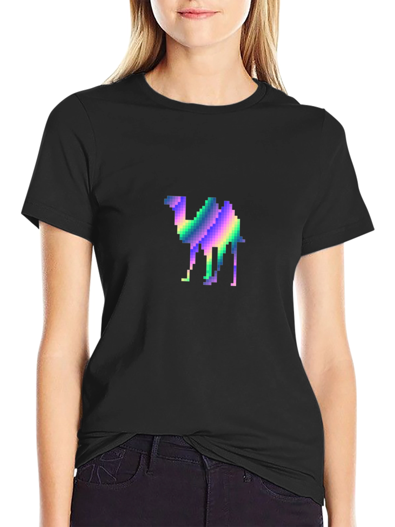 Pixel Camel T-Shirt - Retro Graphic Tee