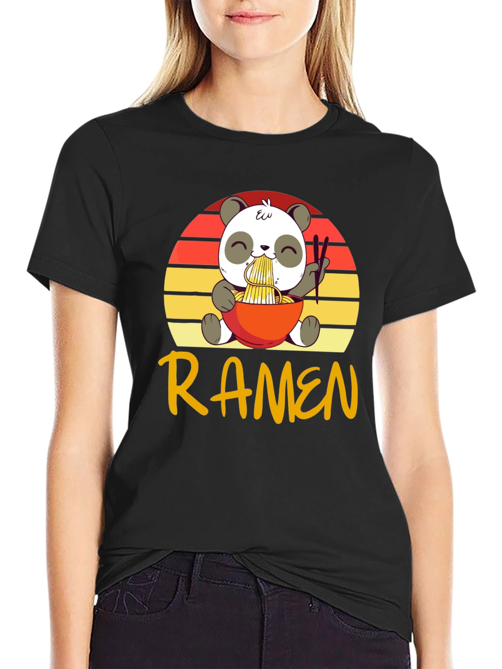 Cute Panda Ramen T-Shirt