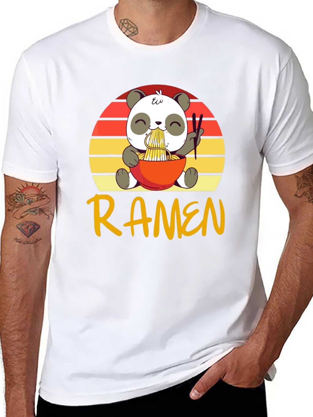 Cute Panda Ramen T-Shirt