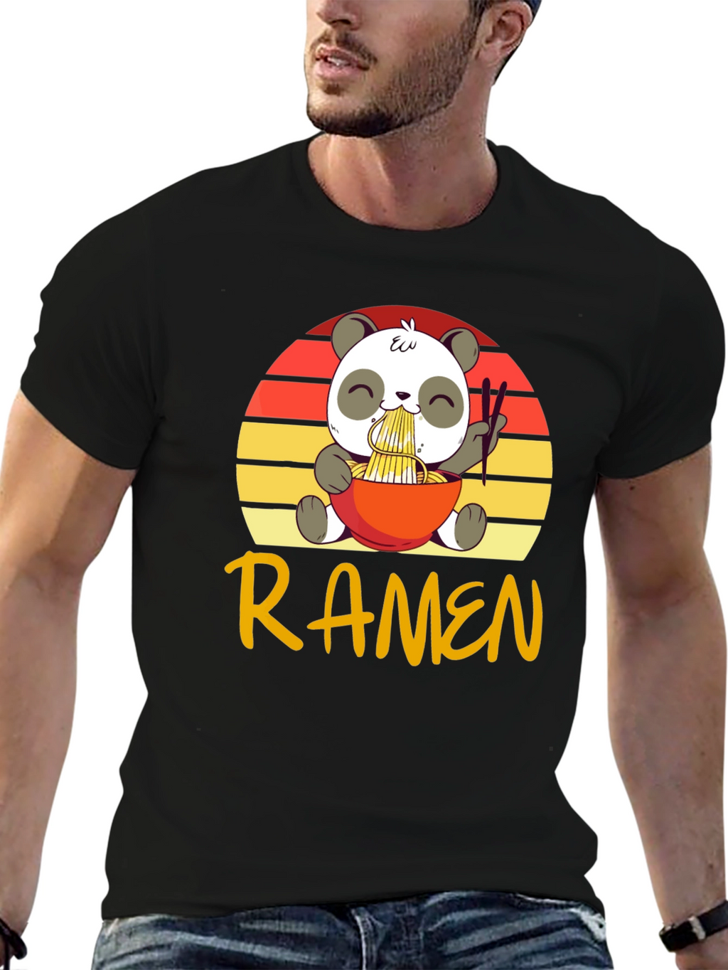 Cute Panda Ramen T-Shirt