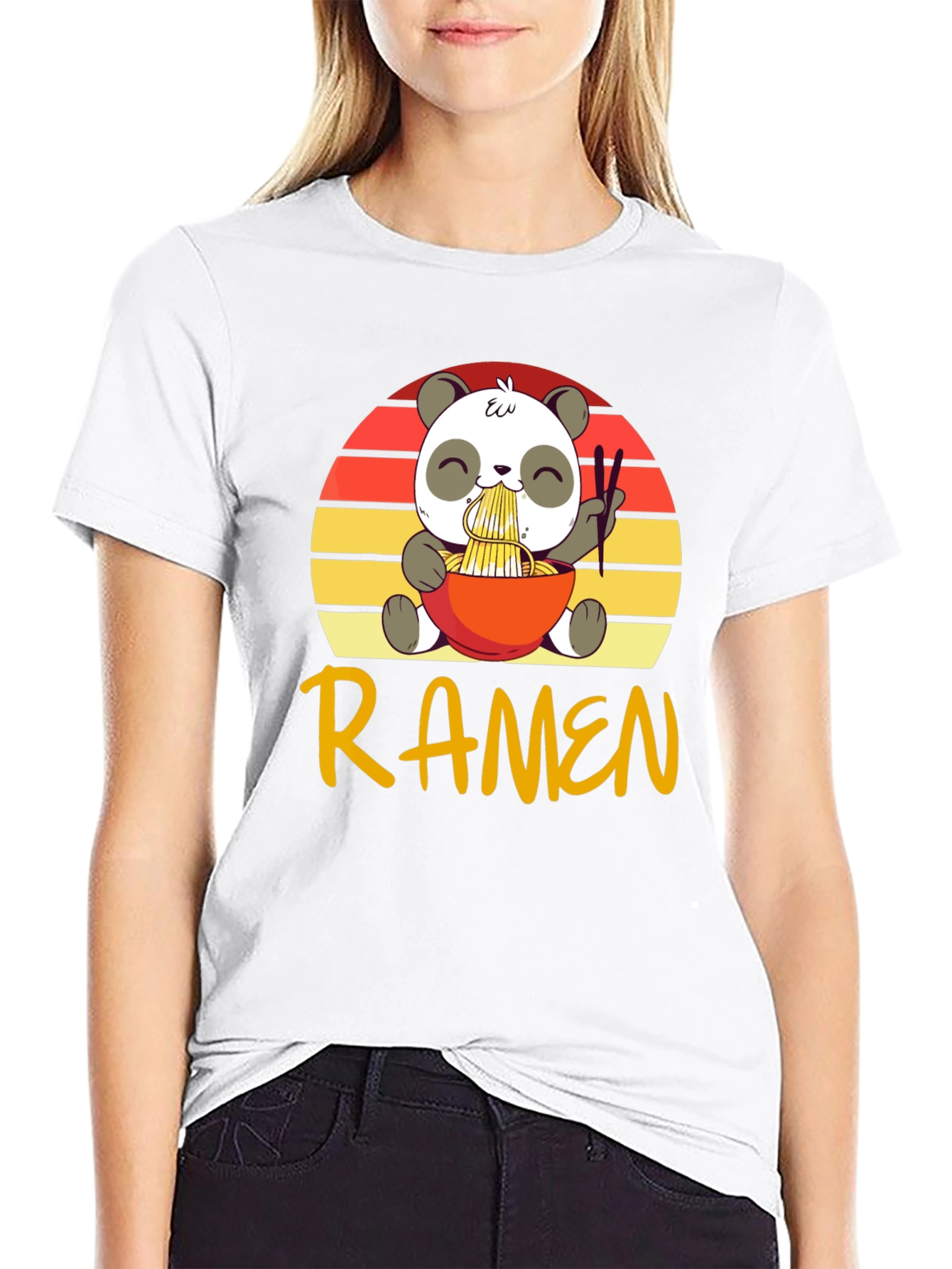 Cute Panda Ramen T-Shirt