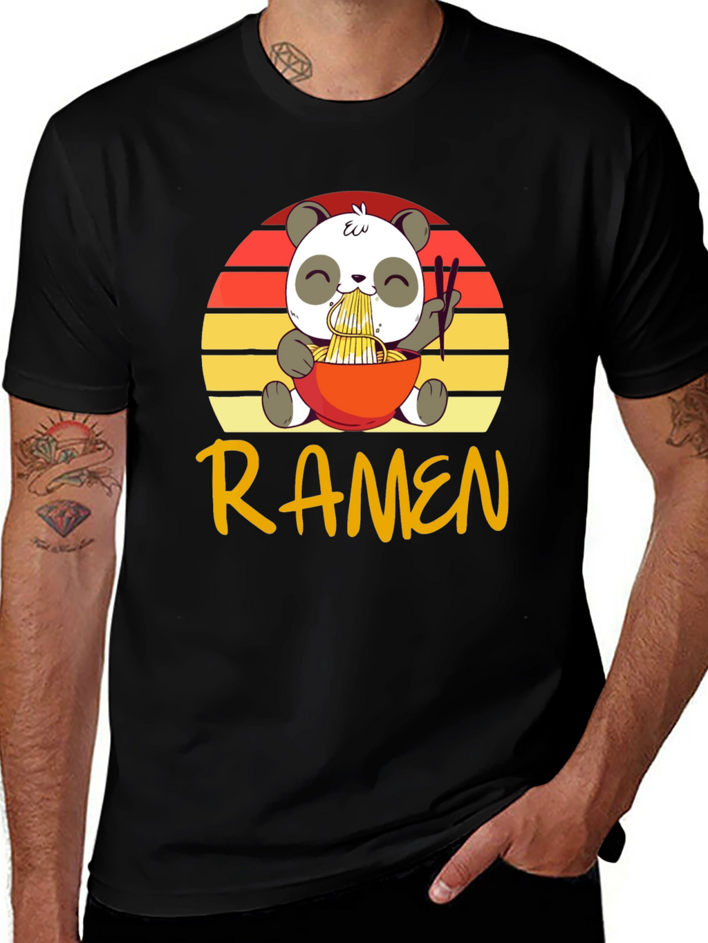 Cute Panda Ramen T-Shirt