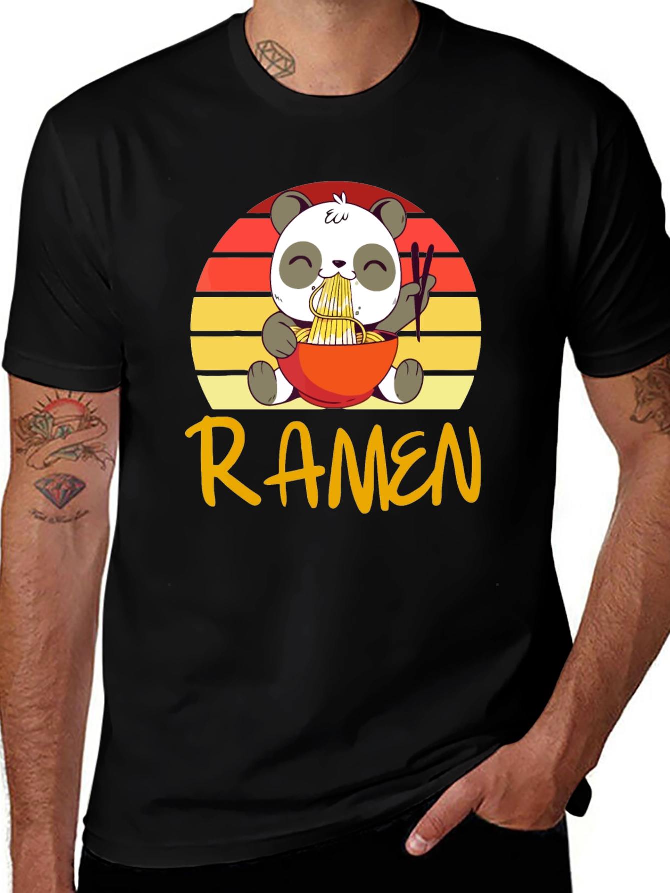 Cute Panda Ramen T-Shirt