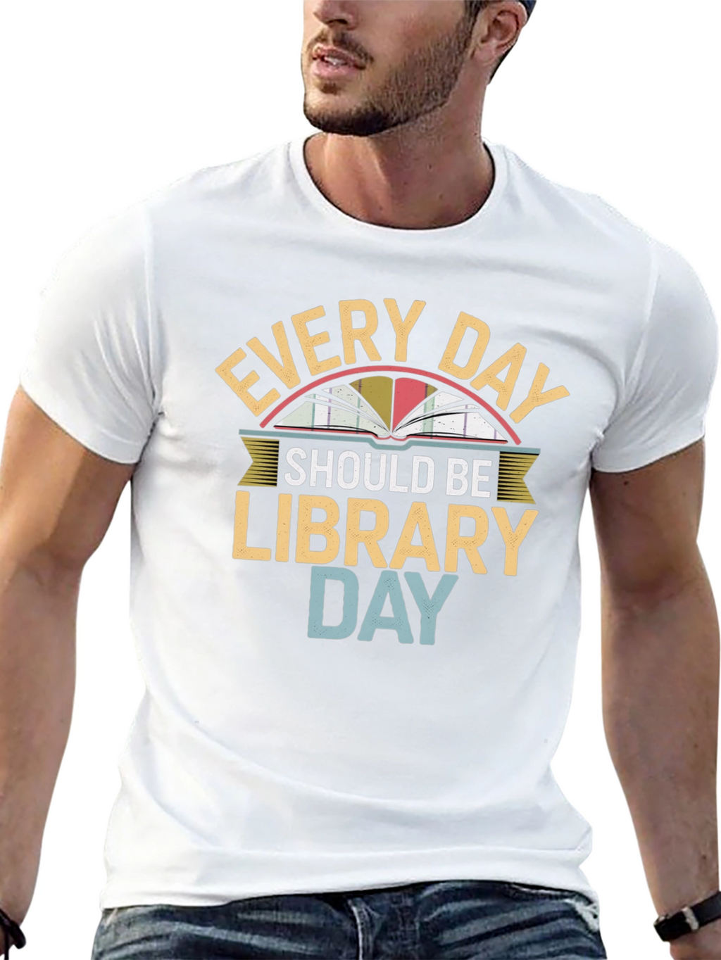Every Day Library Day Graphic Tee