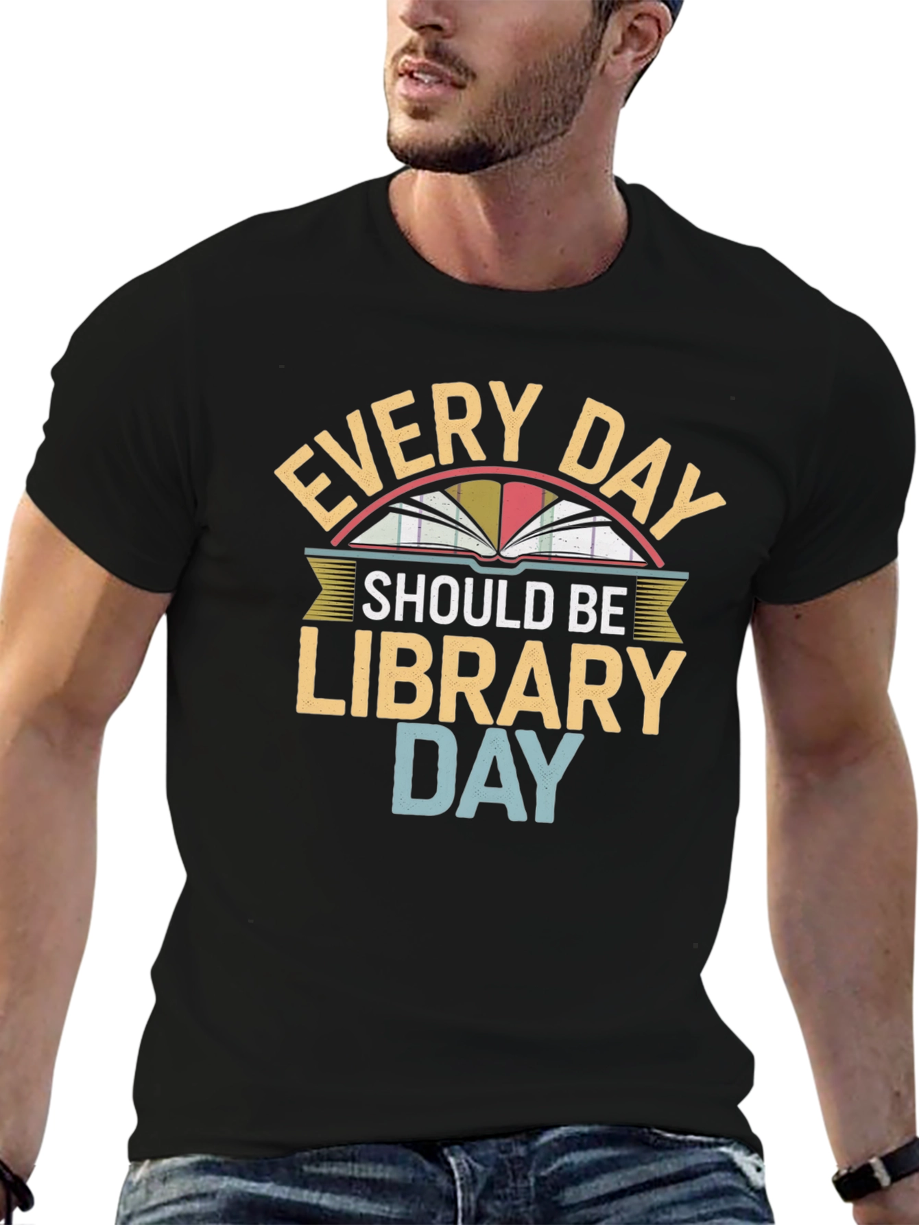 Every Day Library Day Graphic Tee