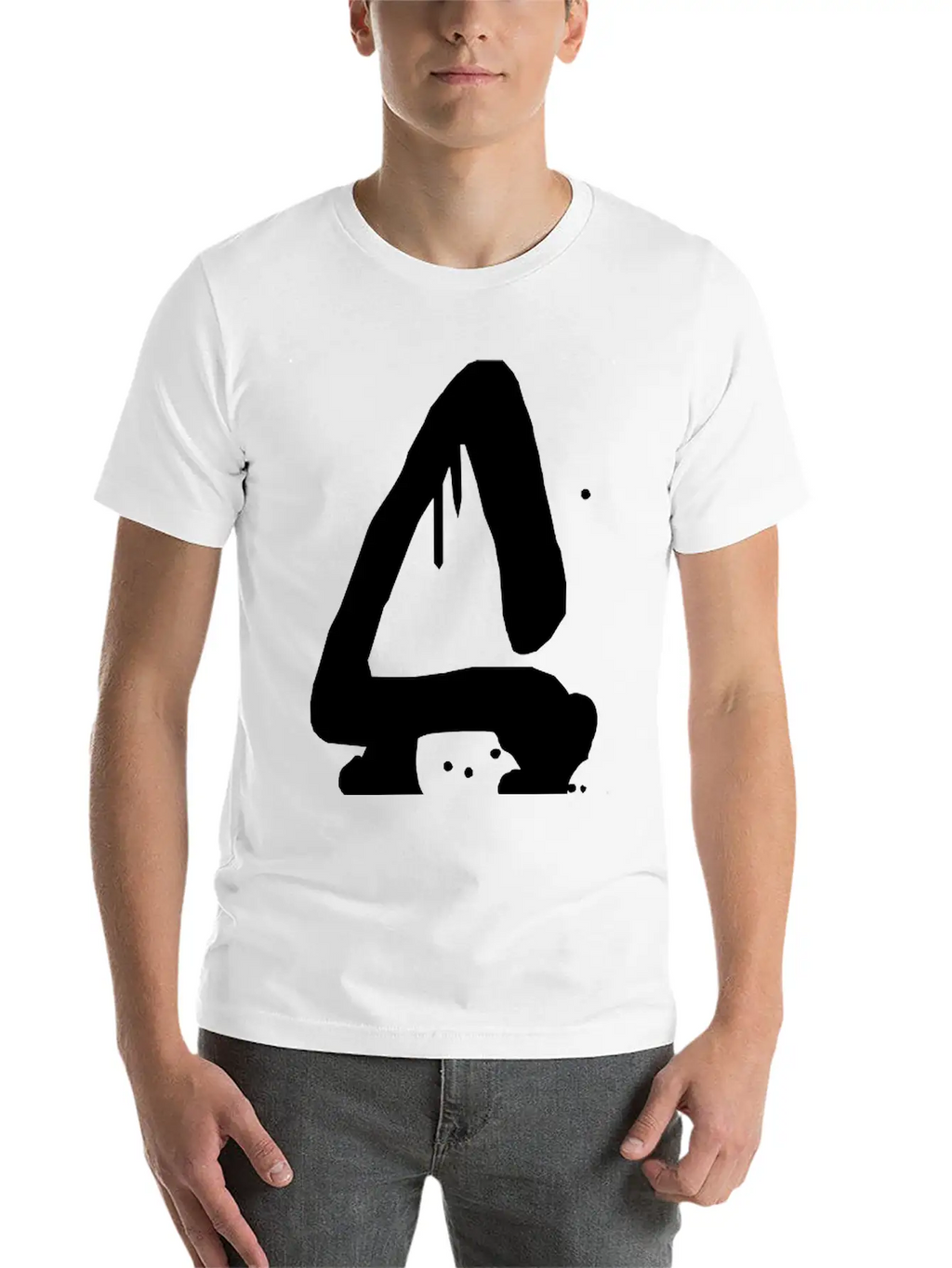 S Graffiti Drops Farbklex Spray Stylish Everyday T-Shirt – Unisex Basic Cotton Tee