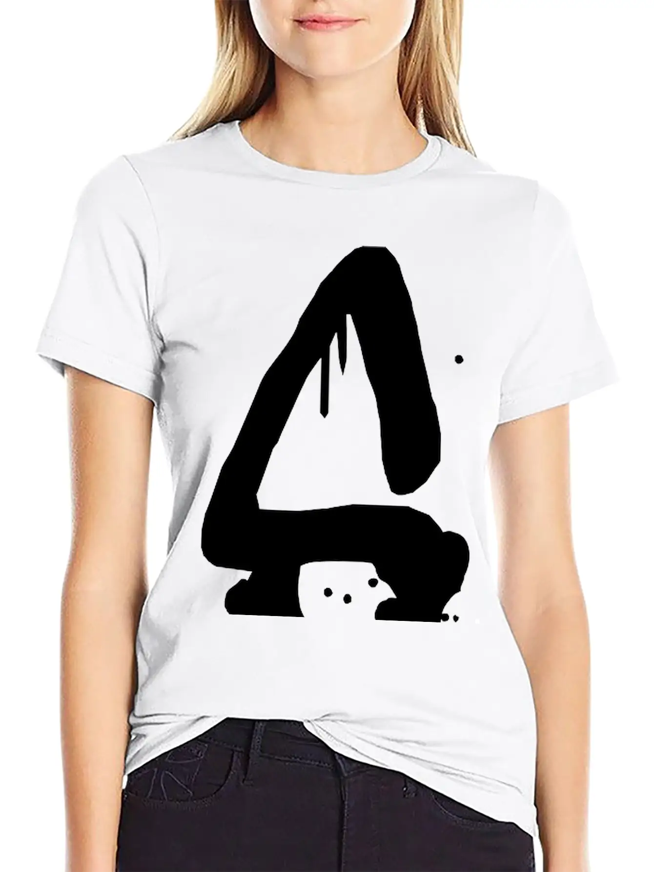 S Graffiti Drops Farbklex Spray Stylish Everyday T-Shirt – Unisex Basic Cotton Tee