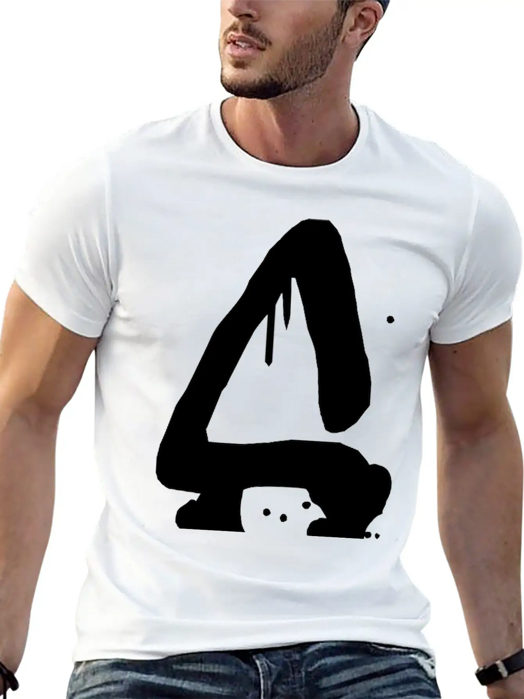 S Graffiti Drops Farbklex Spray Stylish Everyday T-Shirt – Unisex Basic Cotton Tee