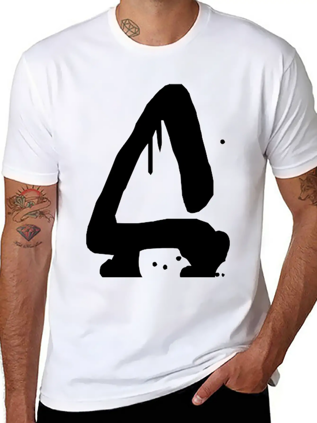 S Graffiti Drops Farbklex Spray Stylish Everyday T-Shirt – Unisex Basic Cotton Tee