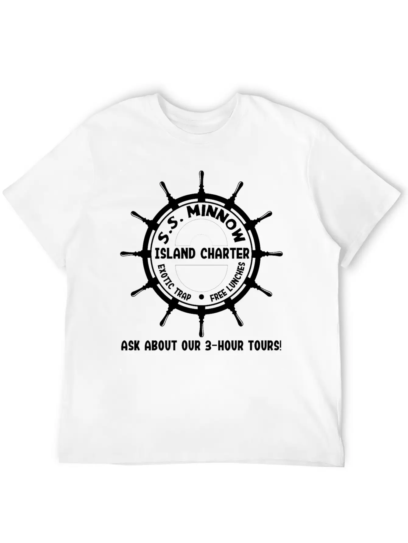 S S Minnow Tour Ask About The 3 Hour Tour On Classic Fit Graphic Tee For Daily Comfort – Unisex Cotton Shirt