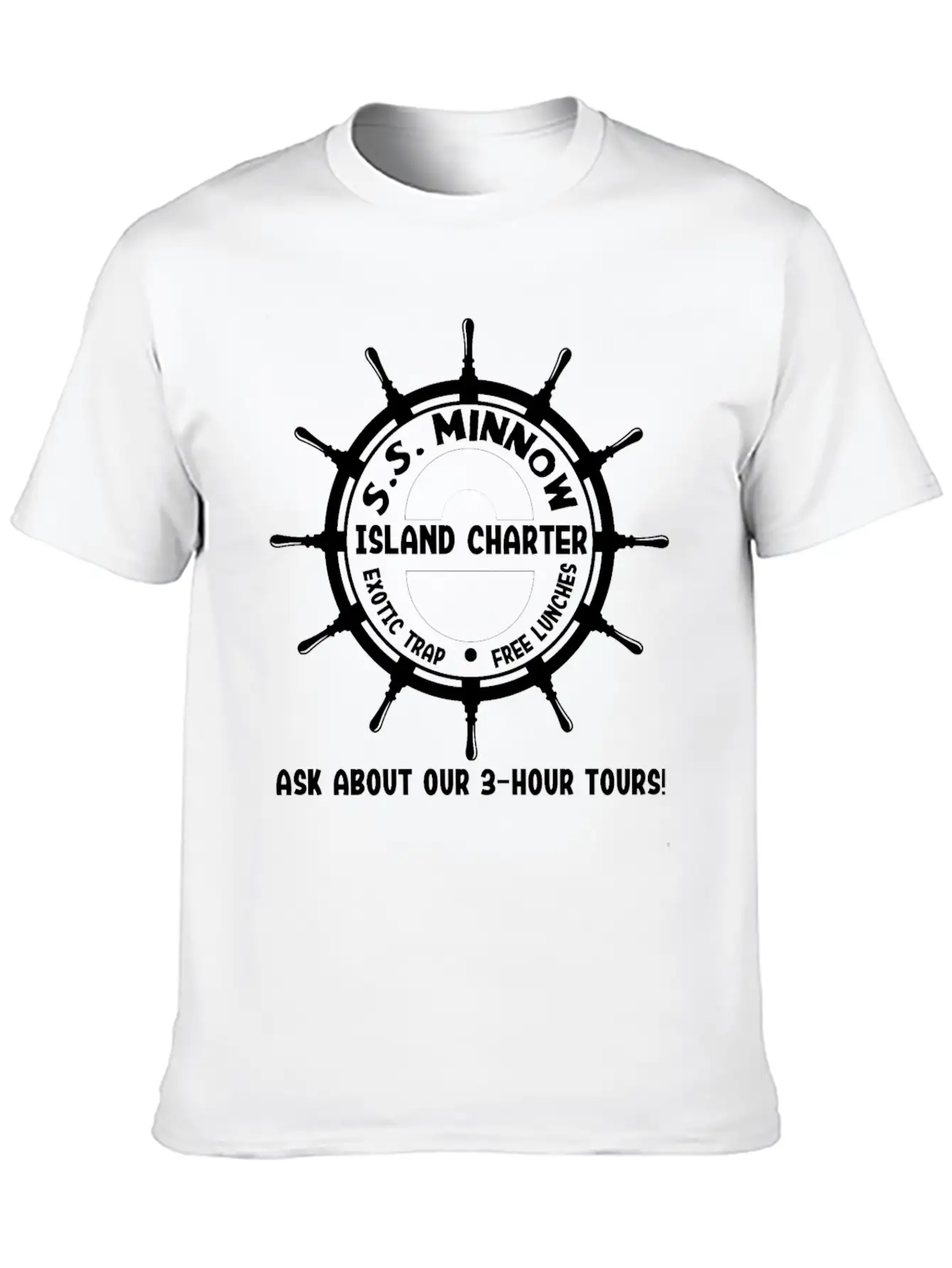 S S Minnow Tour Ask About The 3 Hour Tour On Classic Fit Graphic Tee For Daily Comfort – Unisex Cotton Shirt