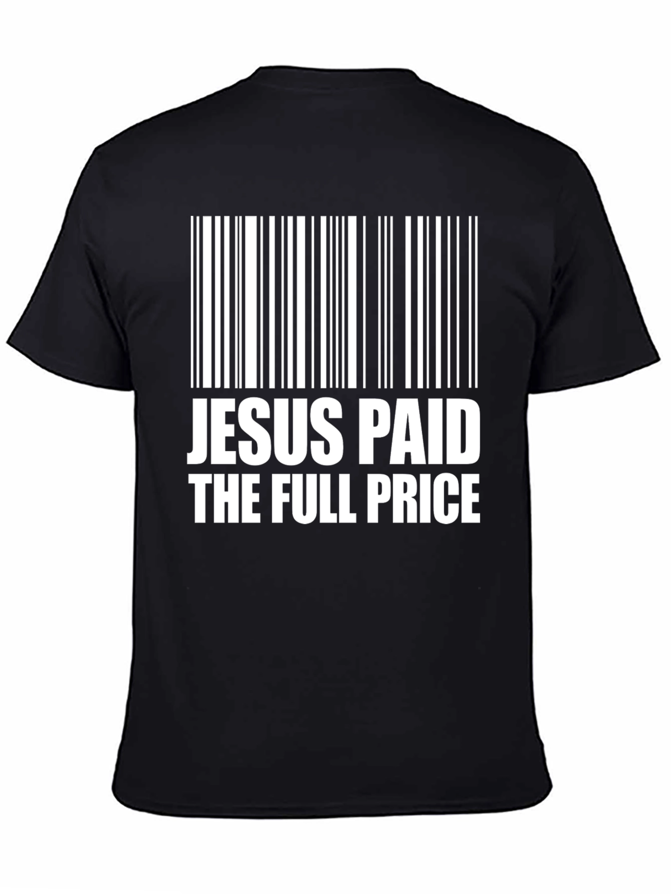 Jesus Paid the Price Barcode Graphic T-Shirt
