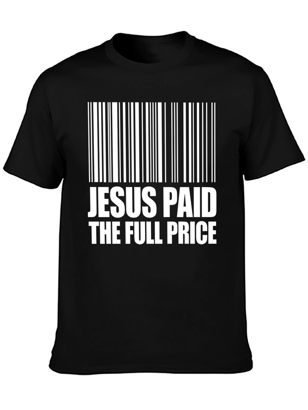 Jesus Paid the Price Barcode Graphic T-Shirt