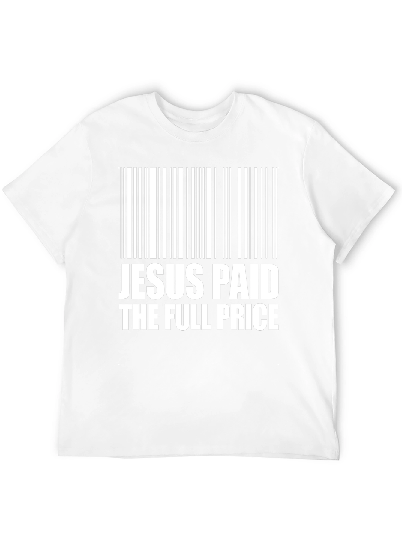 Jesus Paid the Price Barcode Graphic T-Shirt