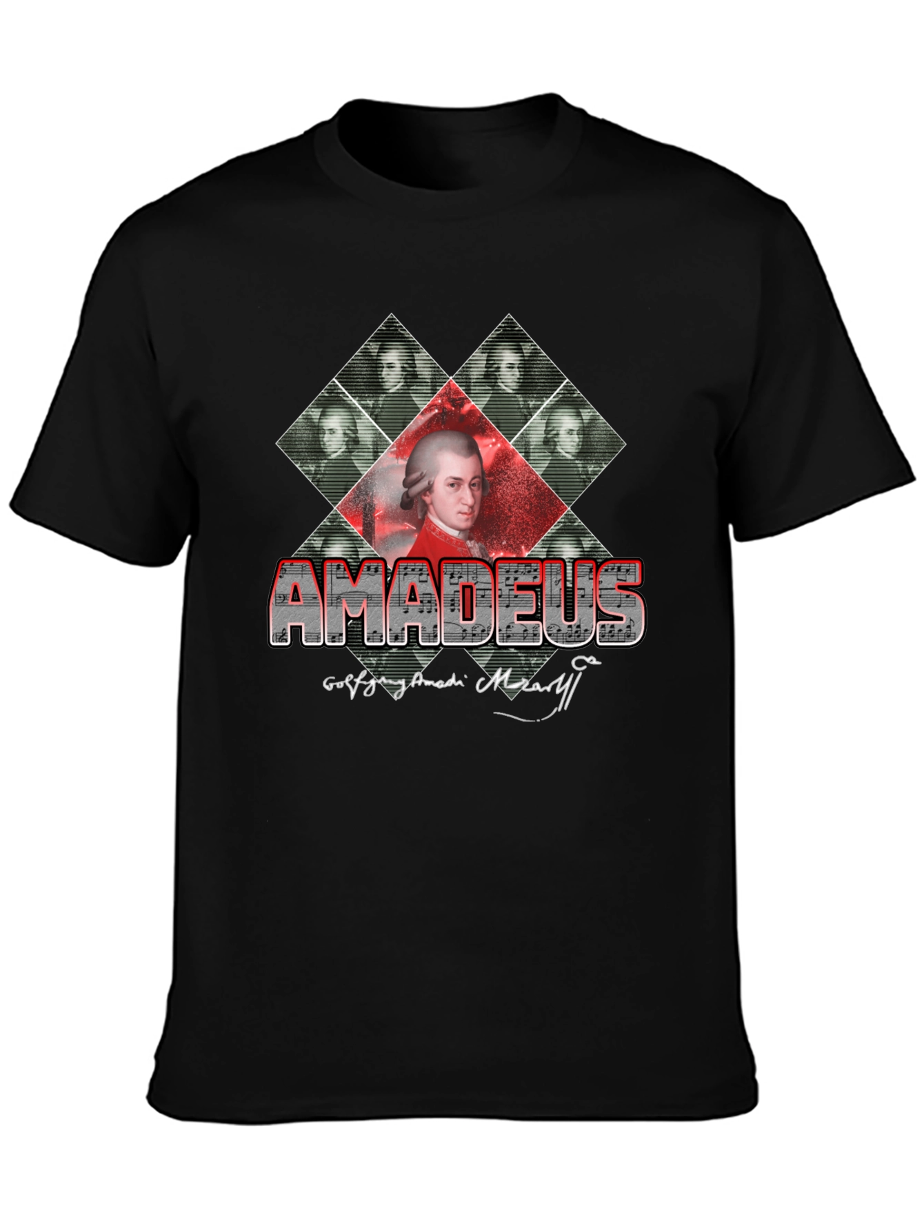Amadeus Mozart Graphic Tee - Music Lover T-Shirt