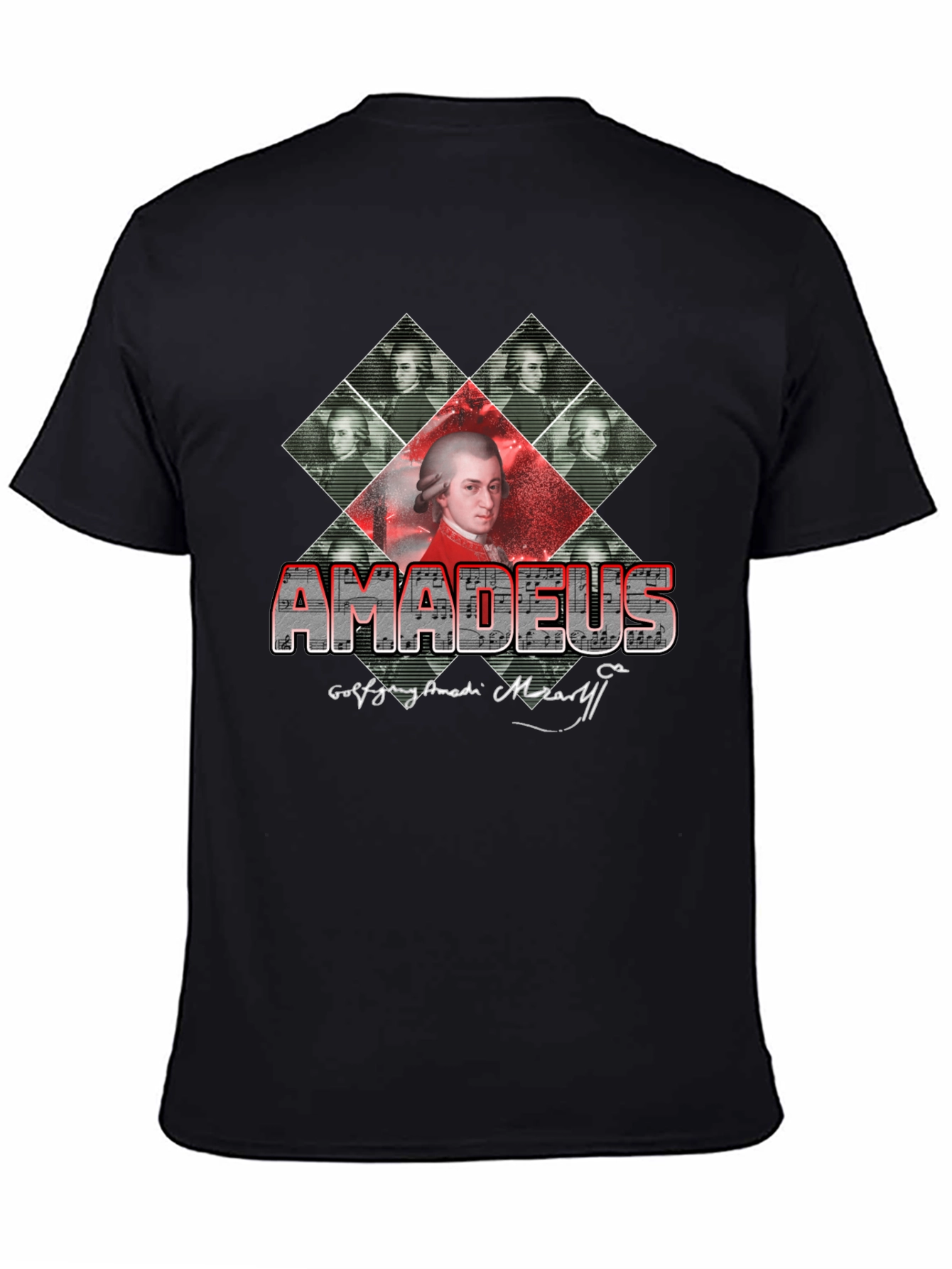 Amadeus Mozart Graphic Tee - Music Lover T-Shirt