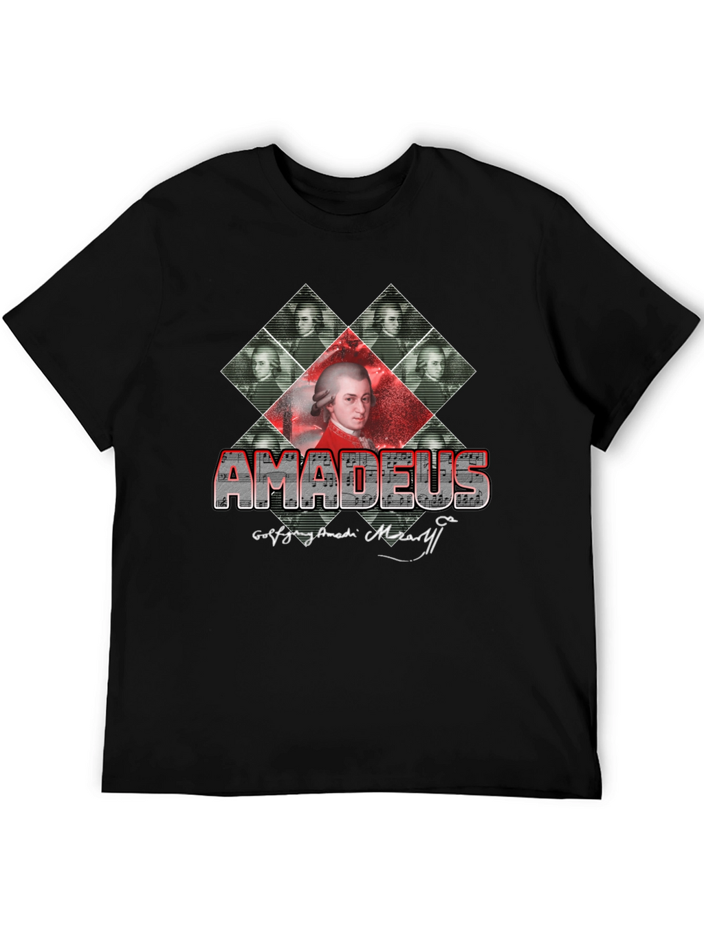 Amadeus Mozart Graphic Tee - Music Lover T-Shirt