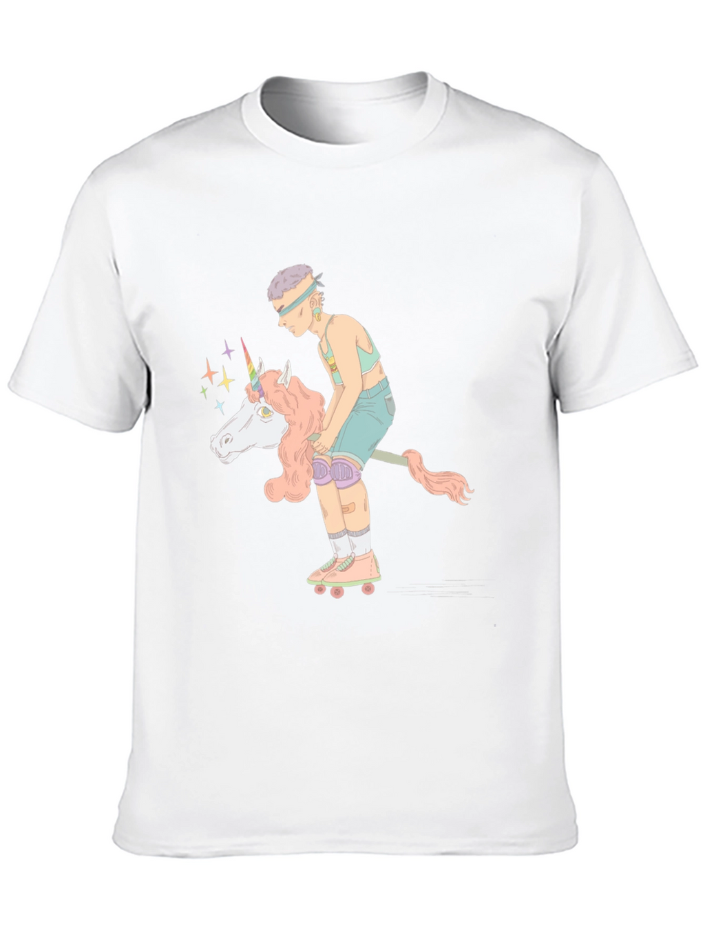 Unicorn Roller Skater Graphic Tee