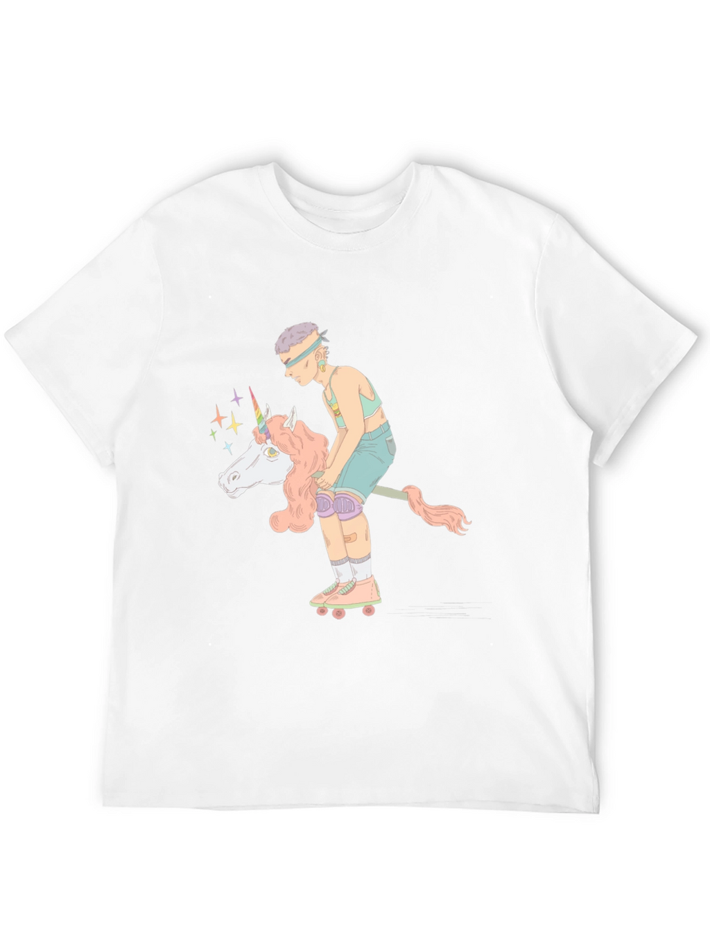 Unicorn Roller Skater Graphic Tee