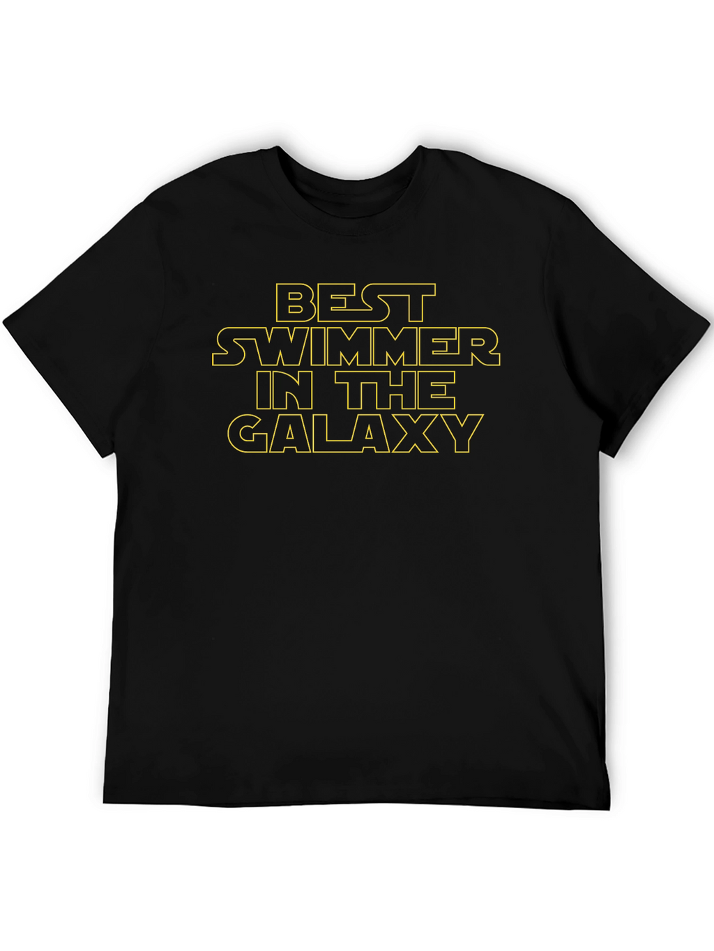 Best Swimmer in the Galaxy Black T-Shirt