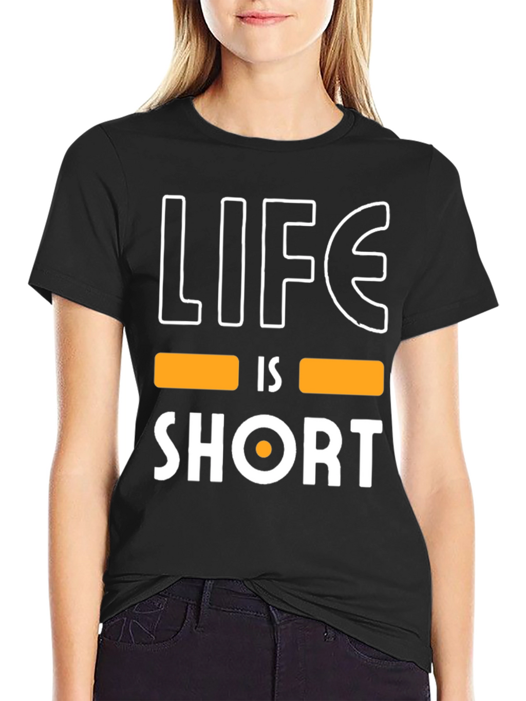 Life is Short Graphic Tee - Black