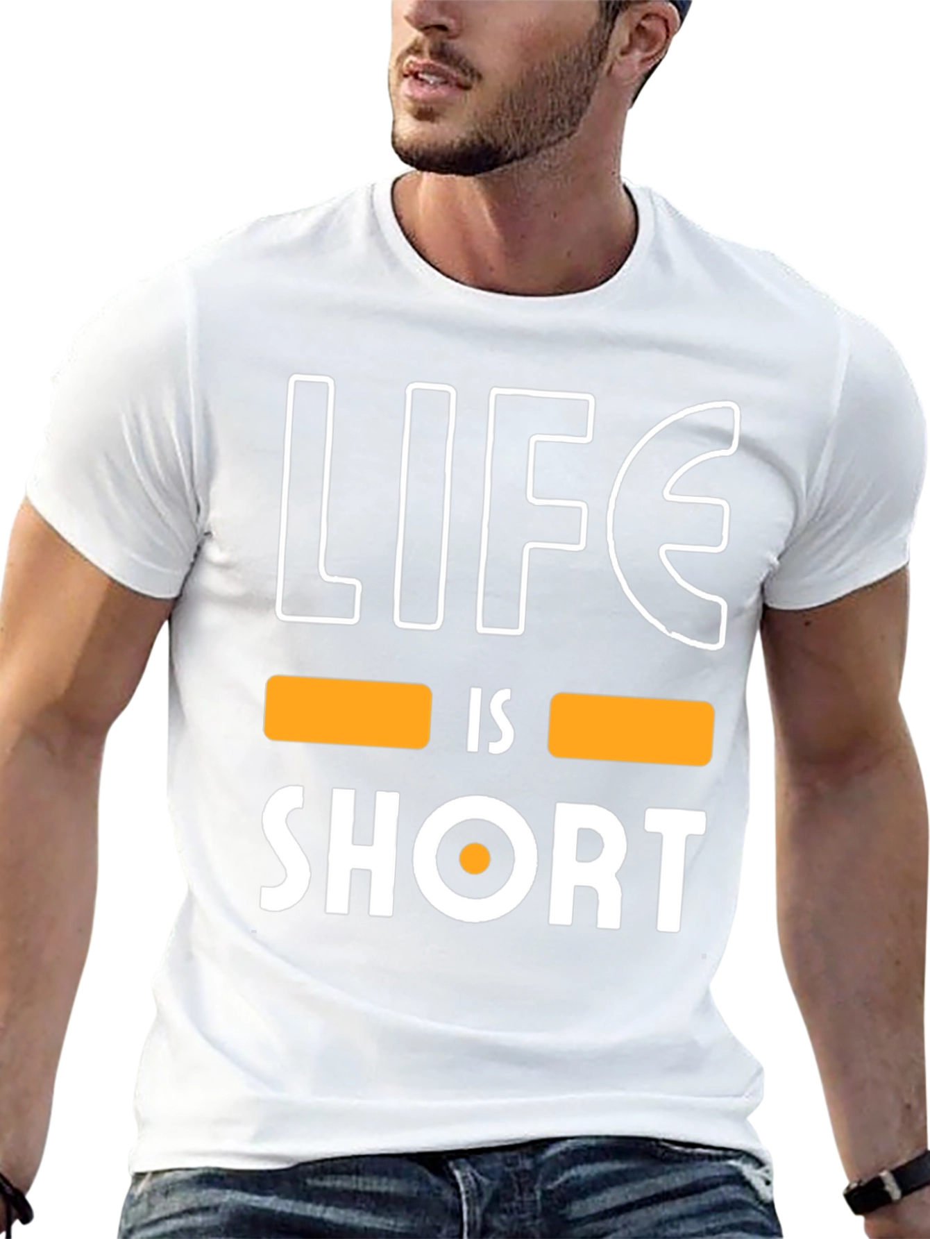 Life is Short Graphic Tee - Black