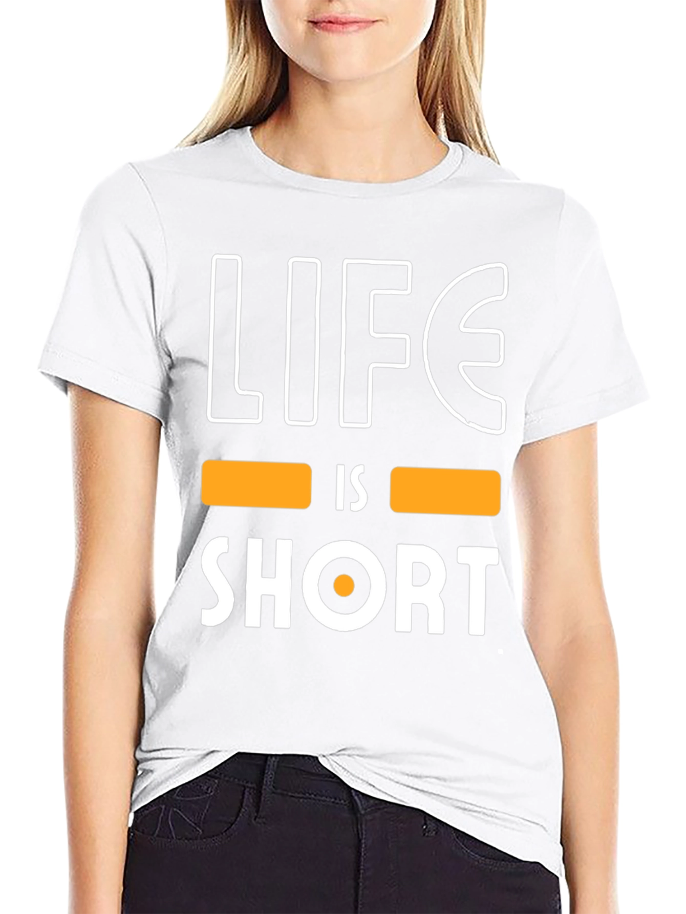Life is Short Graphic Tee - Black