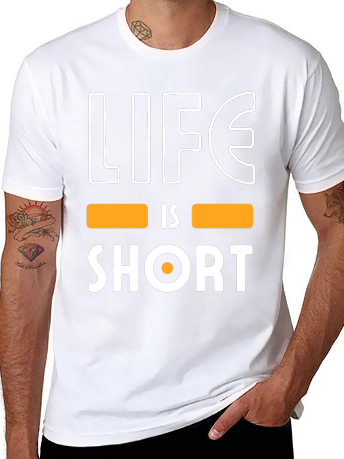 Life is Short Graphic Tee - Black