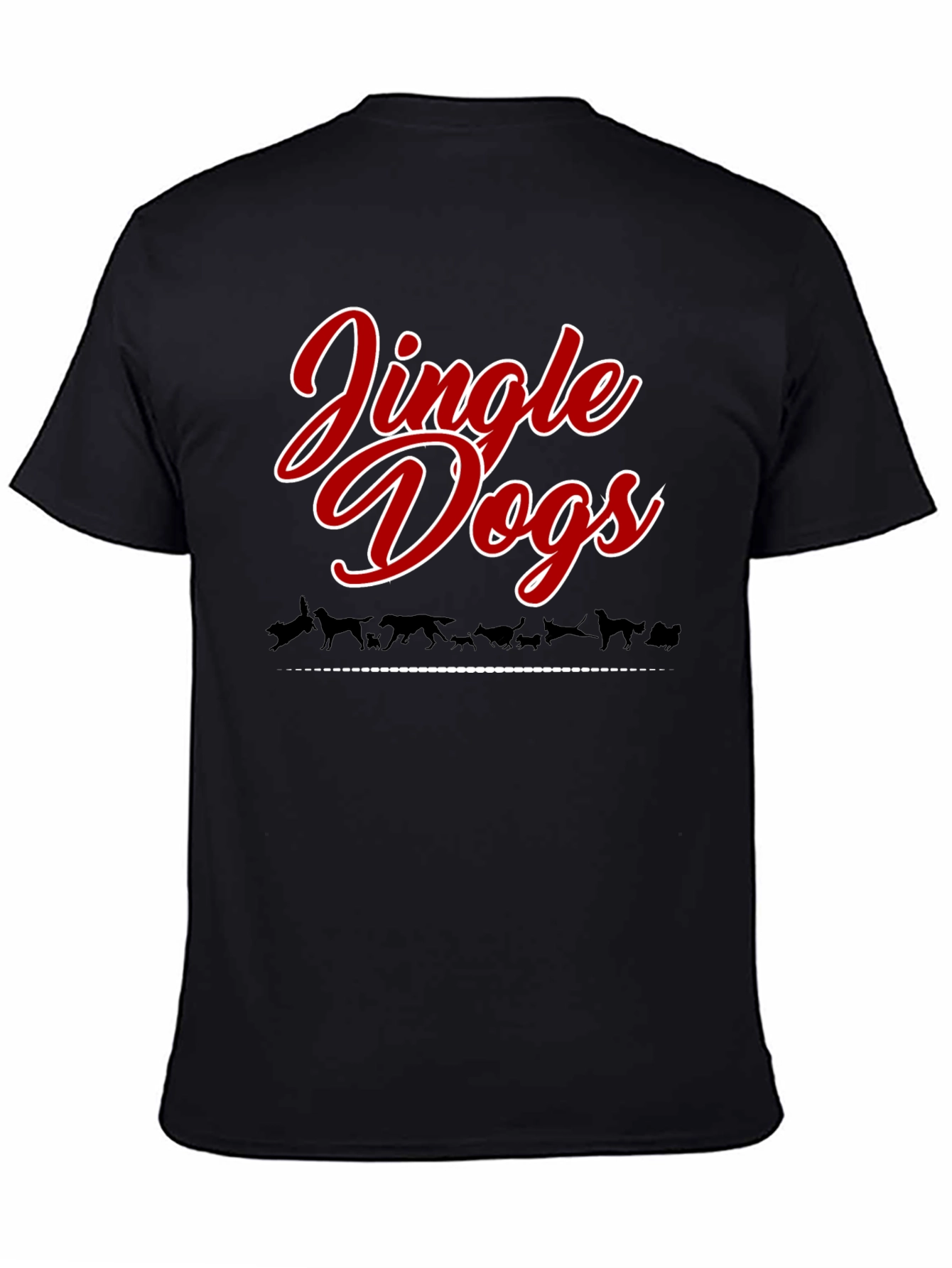 Jingle Dogs Christmas Holiday Graphic Tee