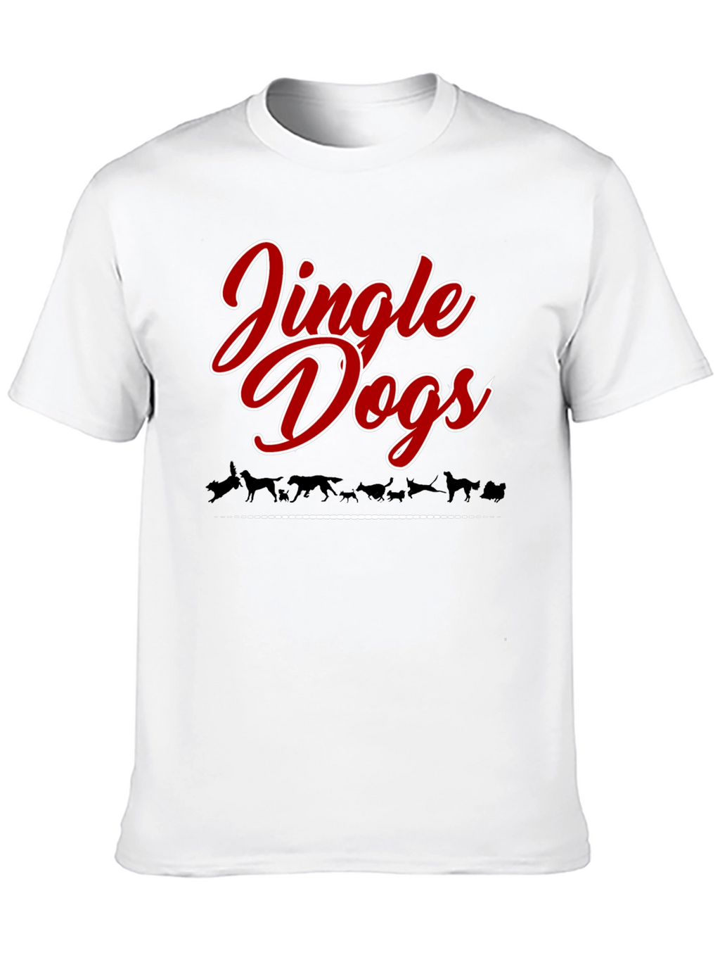 Jingle Dogs Christmas Holiday Graphic Tee