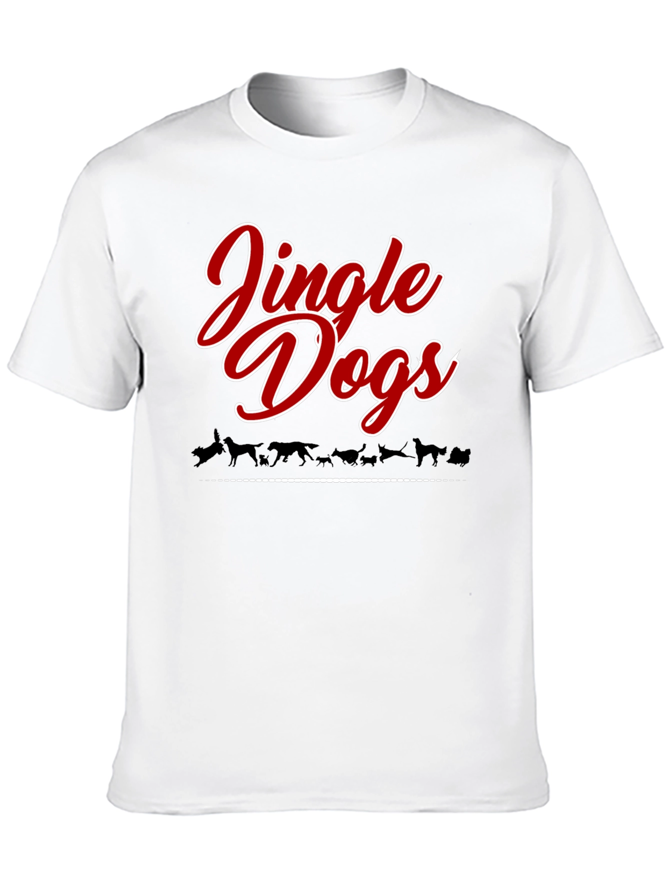 Jingle Dogs Christmas Holiday Graphic Tee