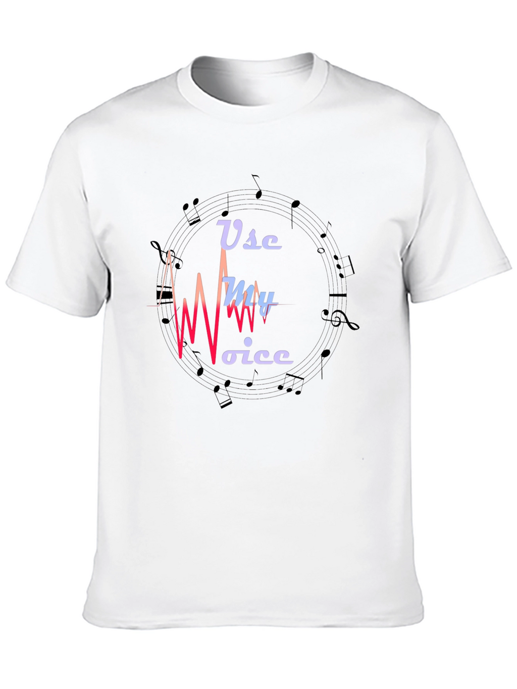 Use My Voice Graphic Black T-Shirt