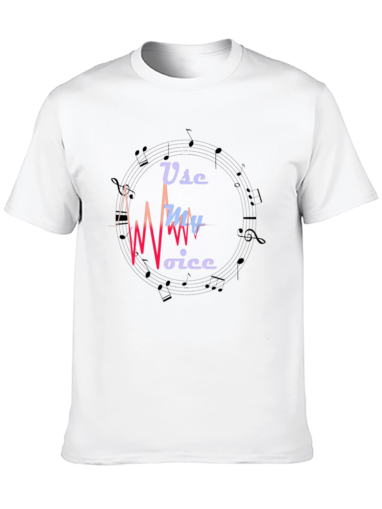 Use My Voice Graphic Black T-Shirt