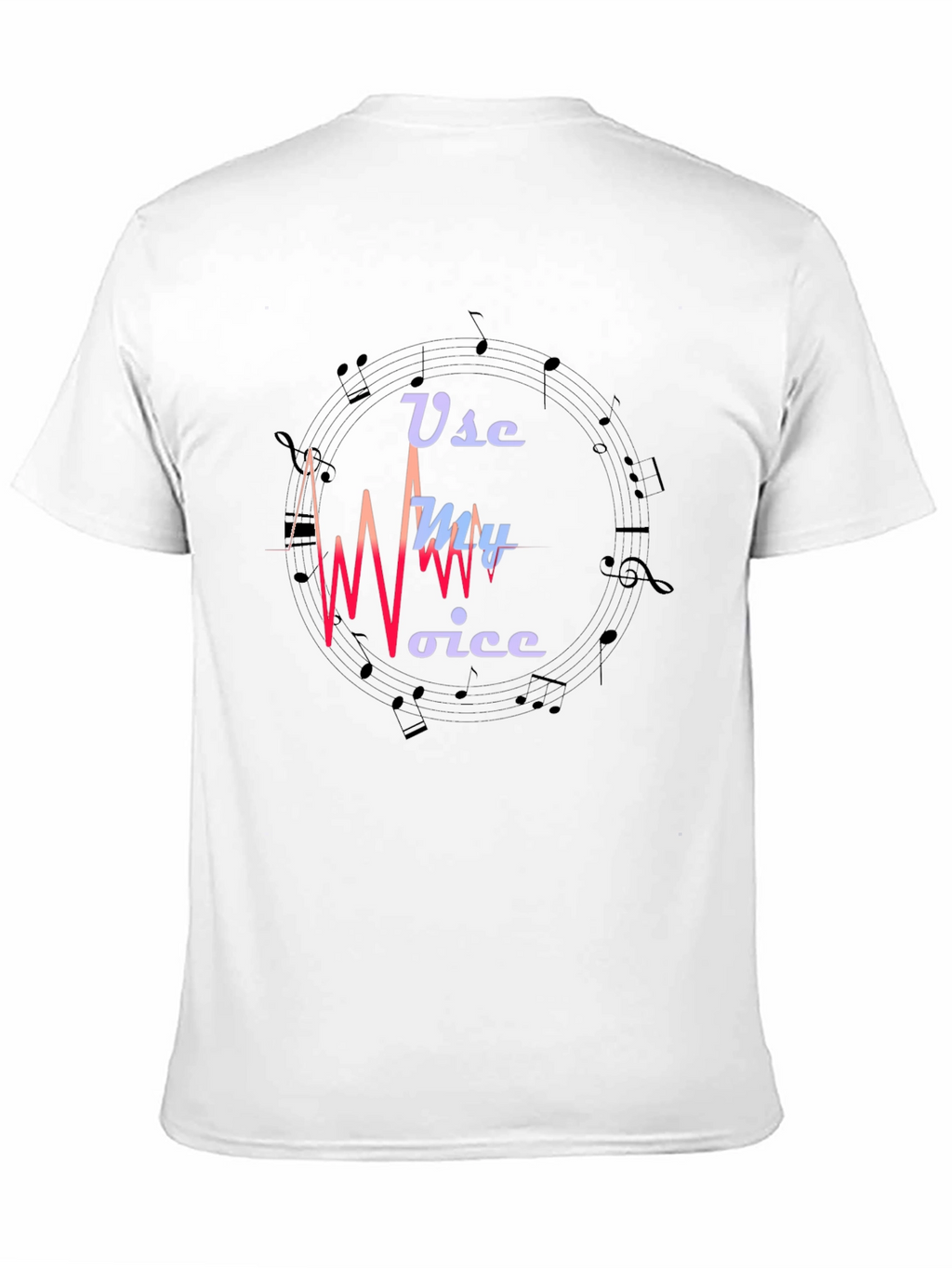 Use My Voice Graphic Black T-Shirt