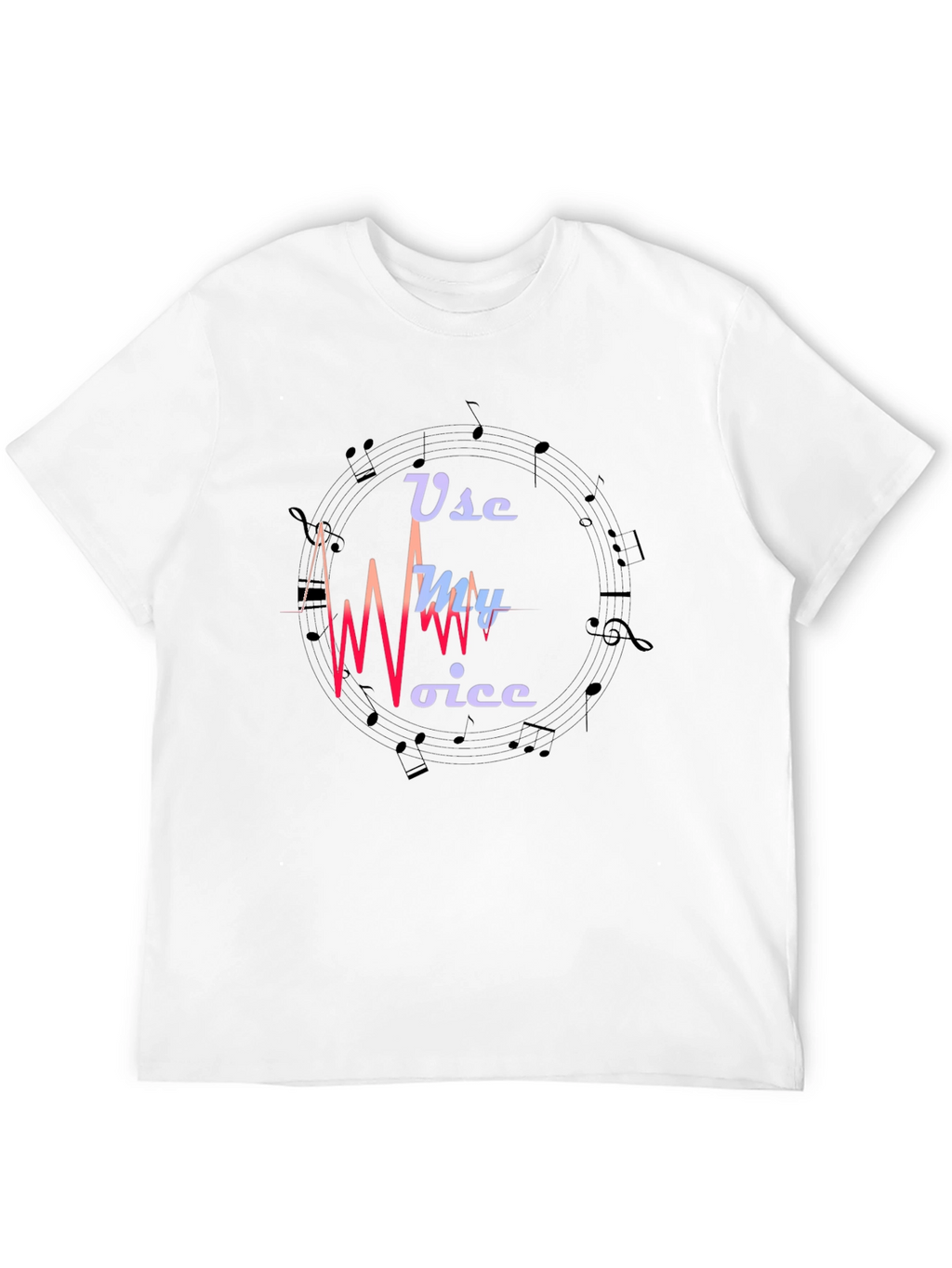 Use My Voice Graphic Black T-Shirt