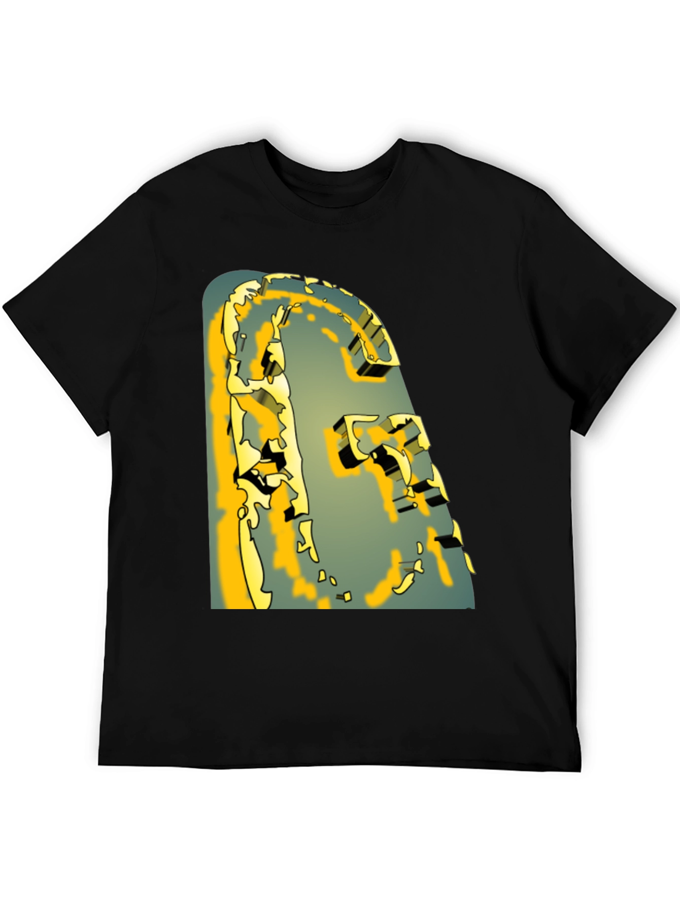 Abstract Graphic Print T-Shirt - Modern Art Tee