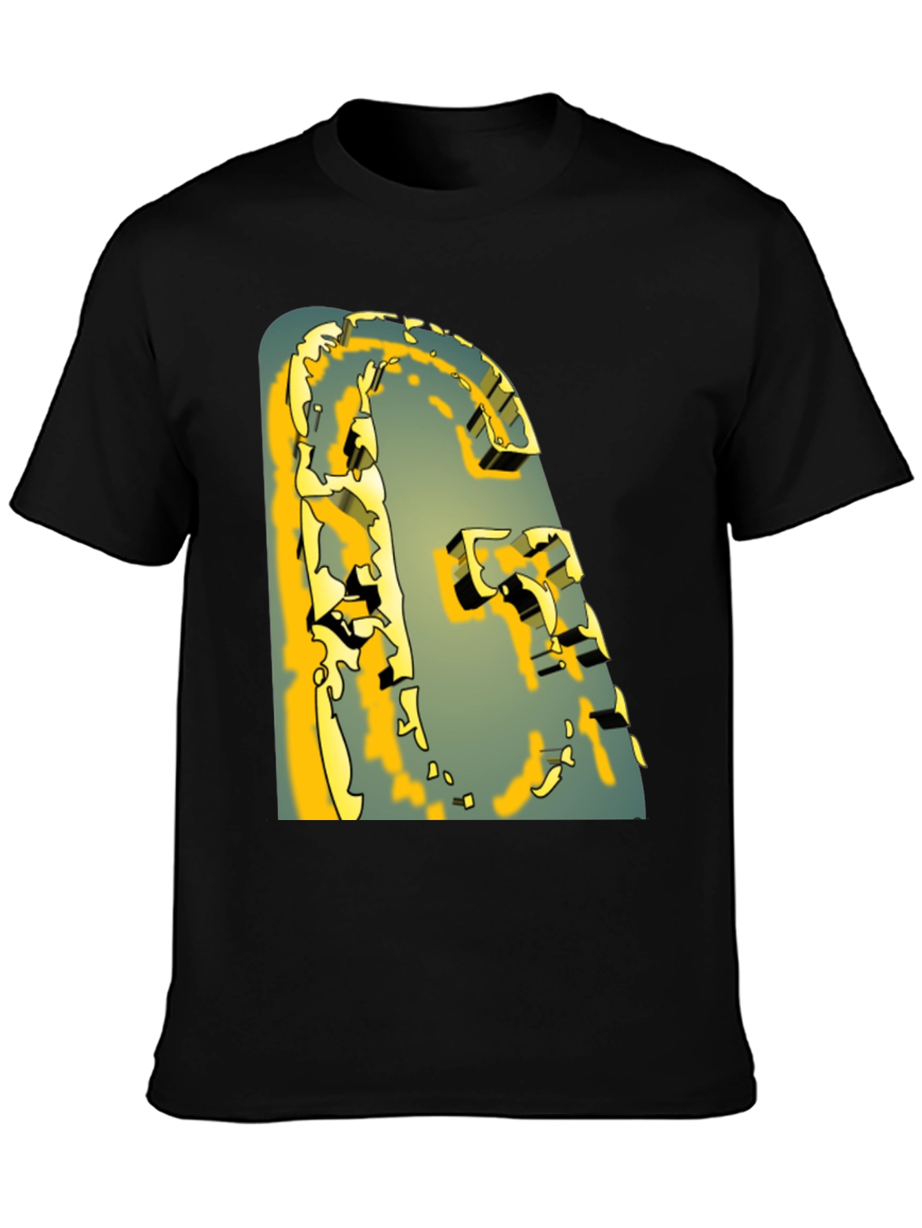 Abstract Graphic Print T-Shirt - Modern Art Tee